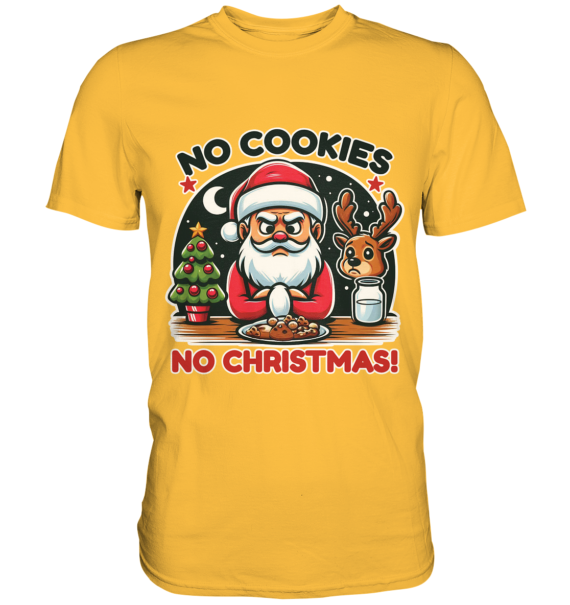 No Cookies, No Christmas – Der hungrige Weihnachtsmann! - Premium ShirFaunaFeels OnlineshopChristmas – Der hungrige Weihnachtsmann