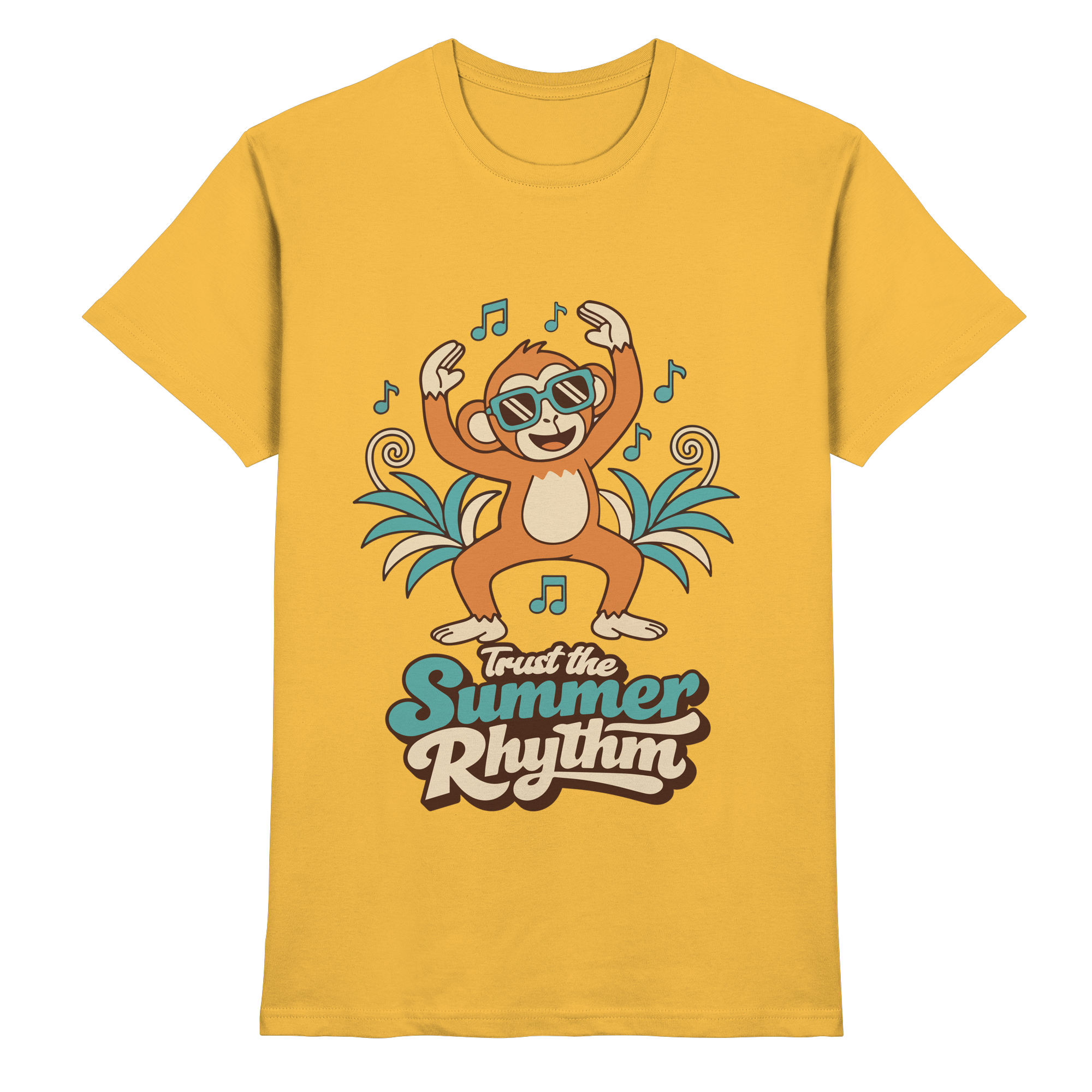 Trust the Summer Rhythm Affe – Tanzender Monkey - Premium Shirt