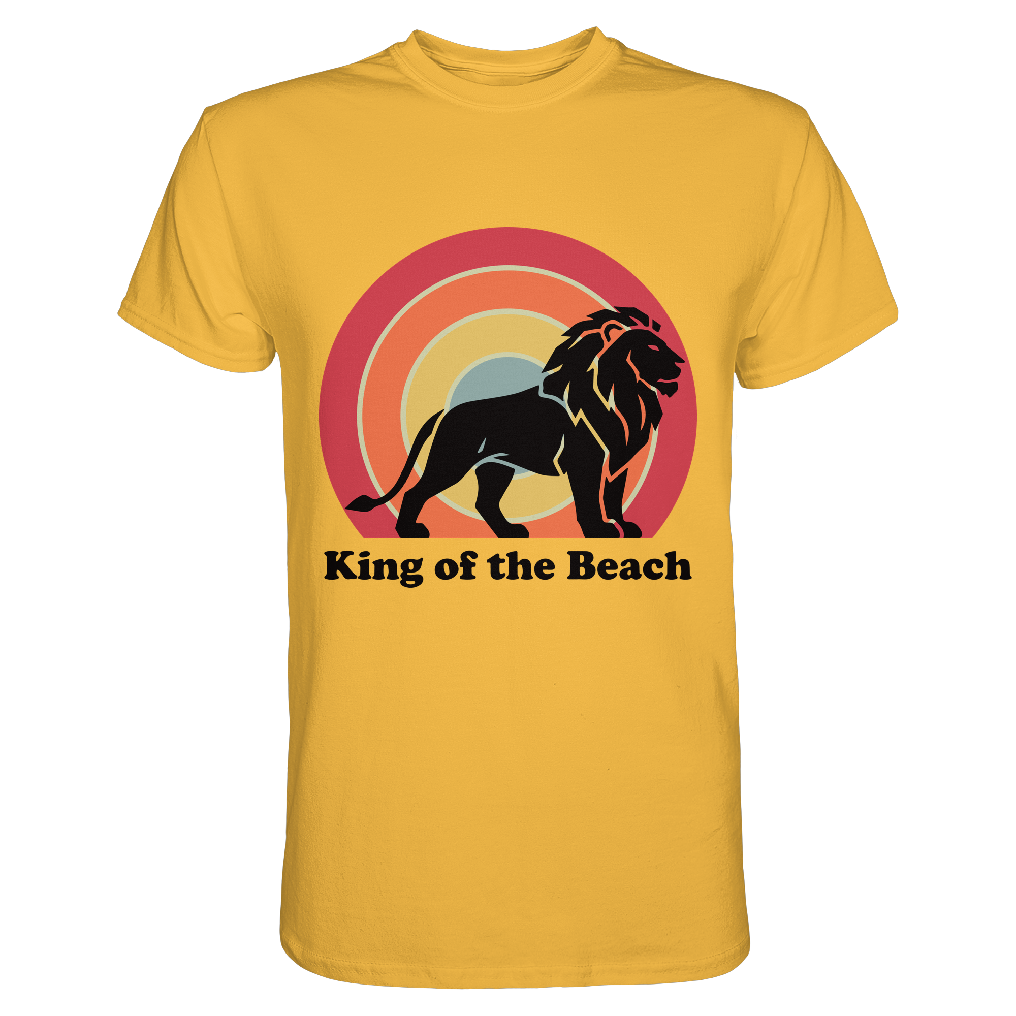 King of the Beach Löwe – Retro Strandkönig - Premium Shirt