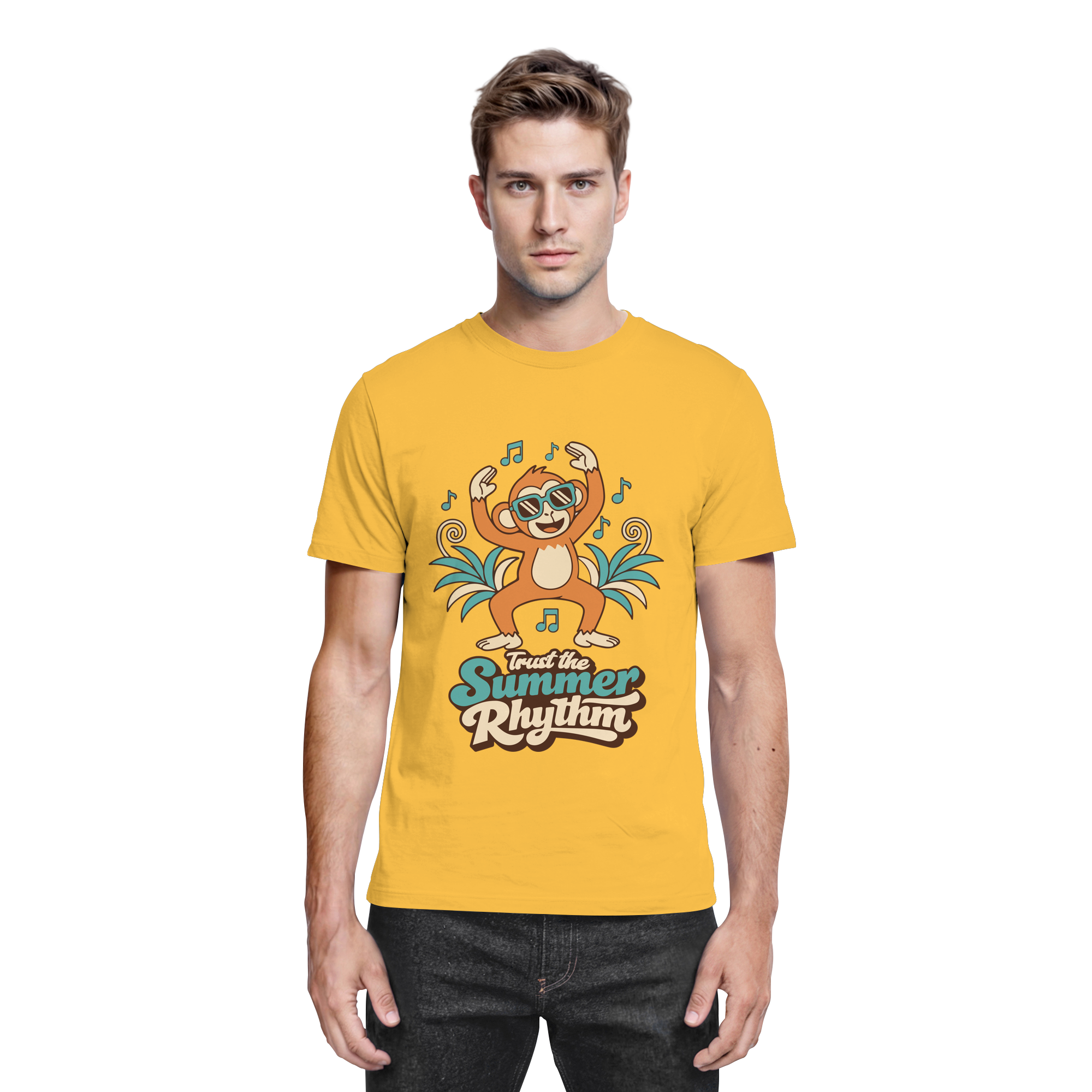 Trust the Summer Rhythm Affe – Tanzender Monkey - Premium Shirt