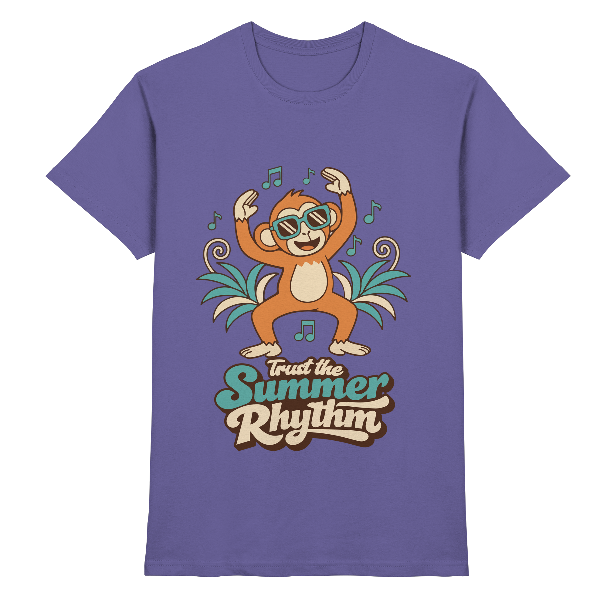 Trust the Summer Rhythm Affe – Tanzender Monkey - Premium Shirt