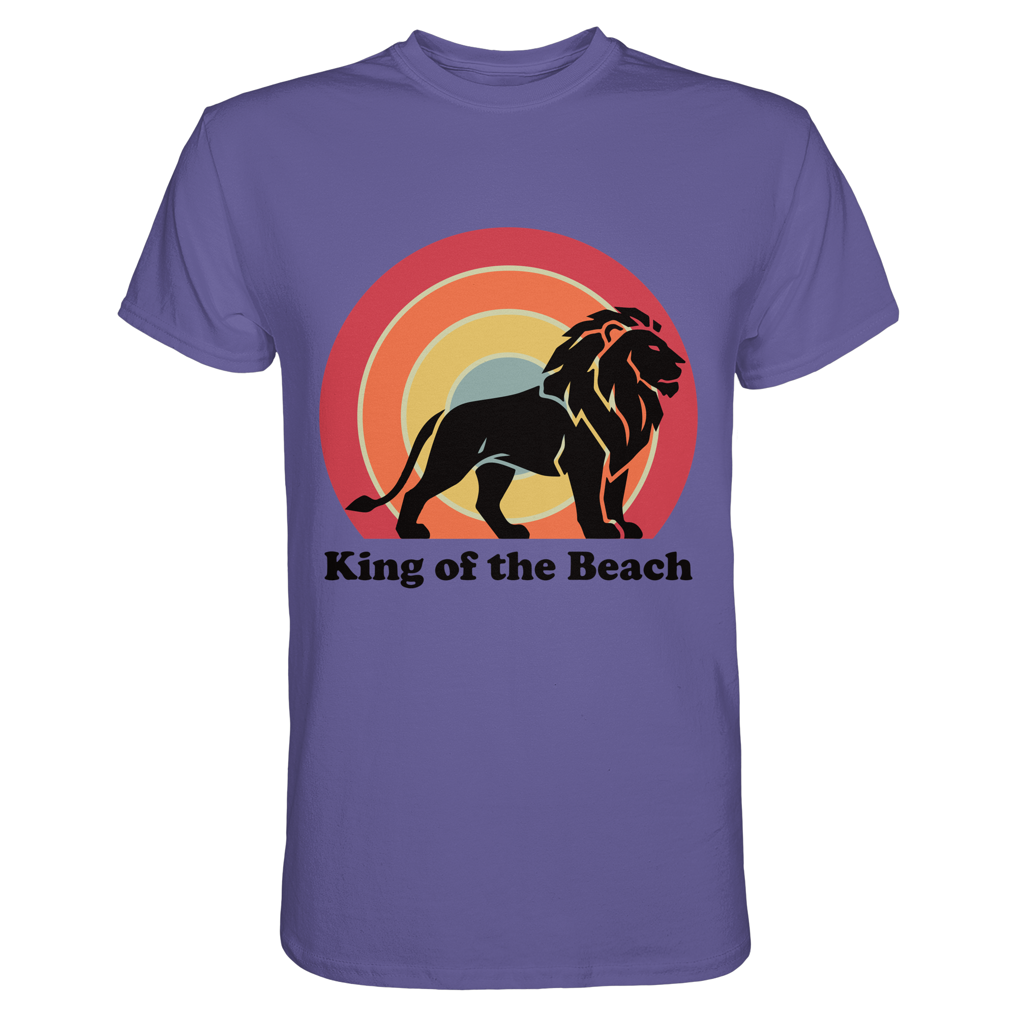 King of the Beach Löwe – Retro Strandkönig - Premium Shirt