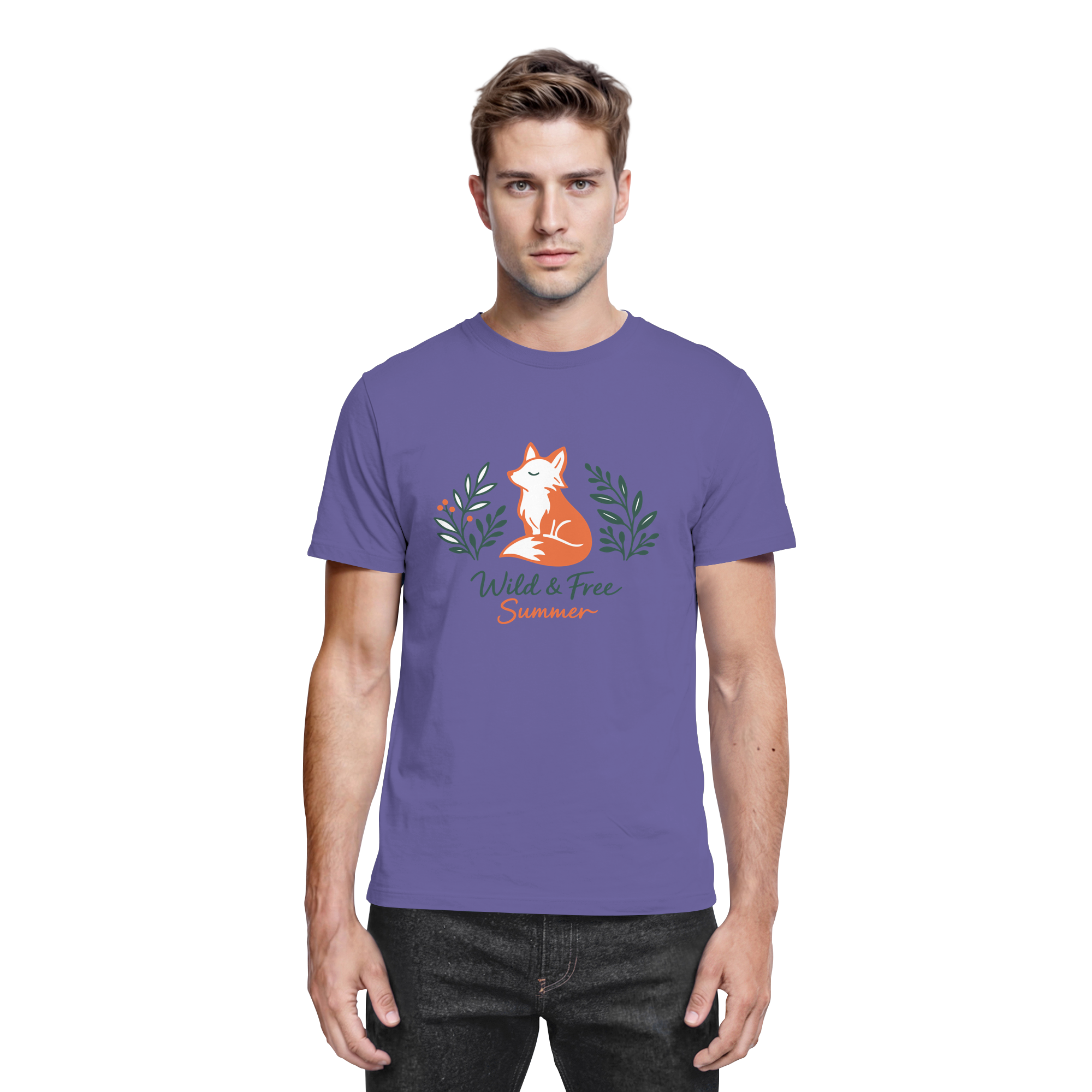 Wild & Free Summer Fuchs – Freiheitsmotiv - Premium Shirt
