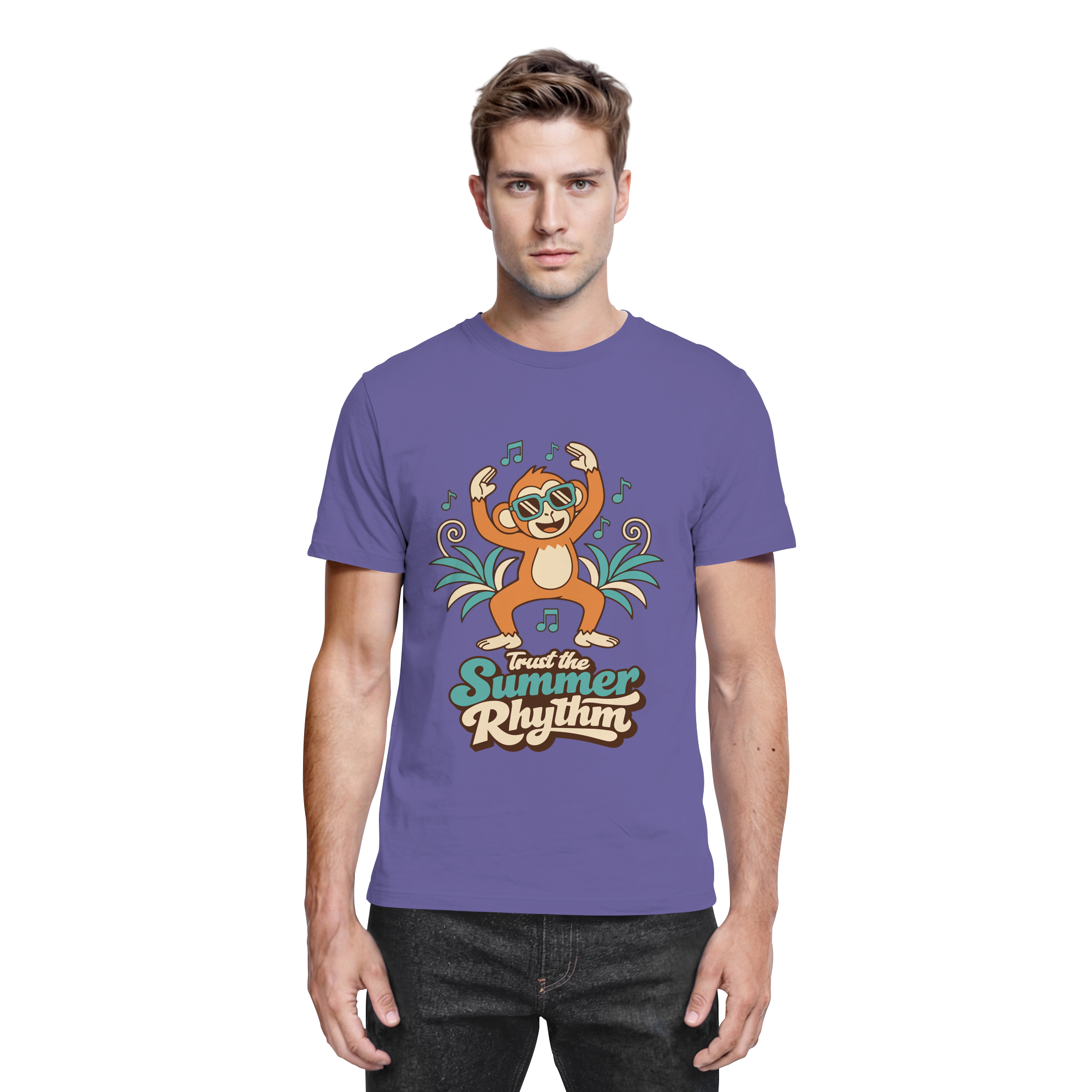 Trust the Summer Rhythm Affe – Tanzender Monkey - Premium Shirt
