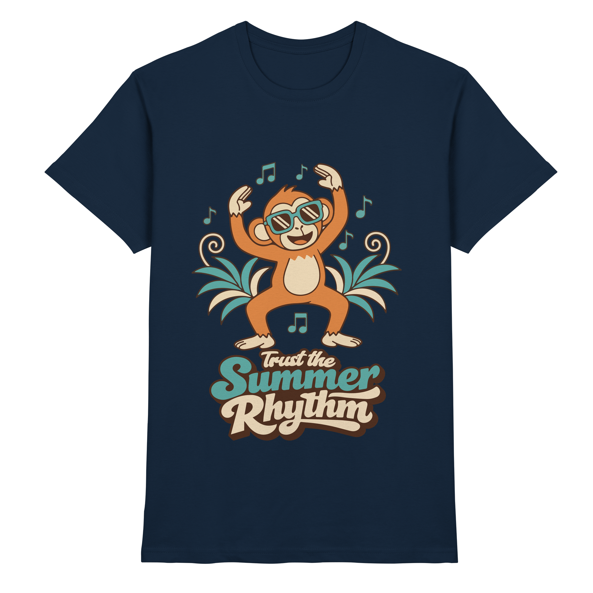 Trust the Summer Rhythm Affe – Tanzender Monkey - Premium Shirt