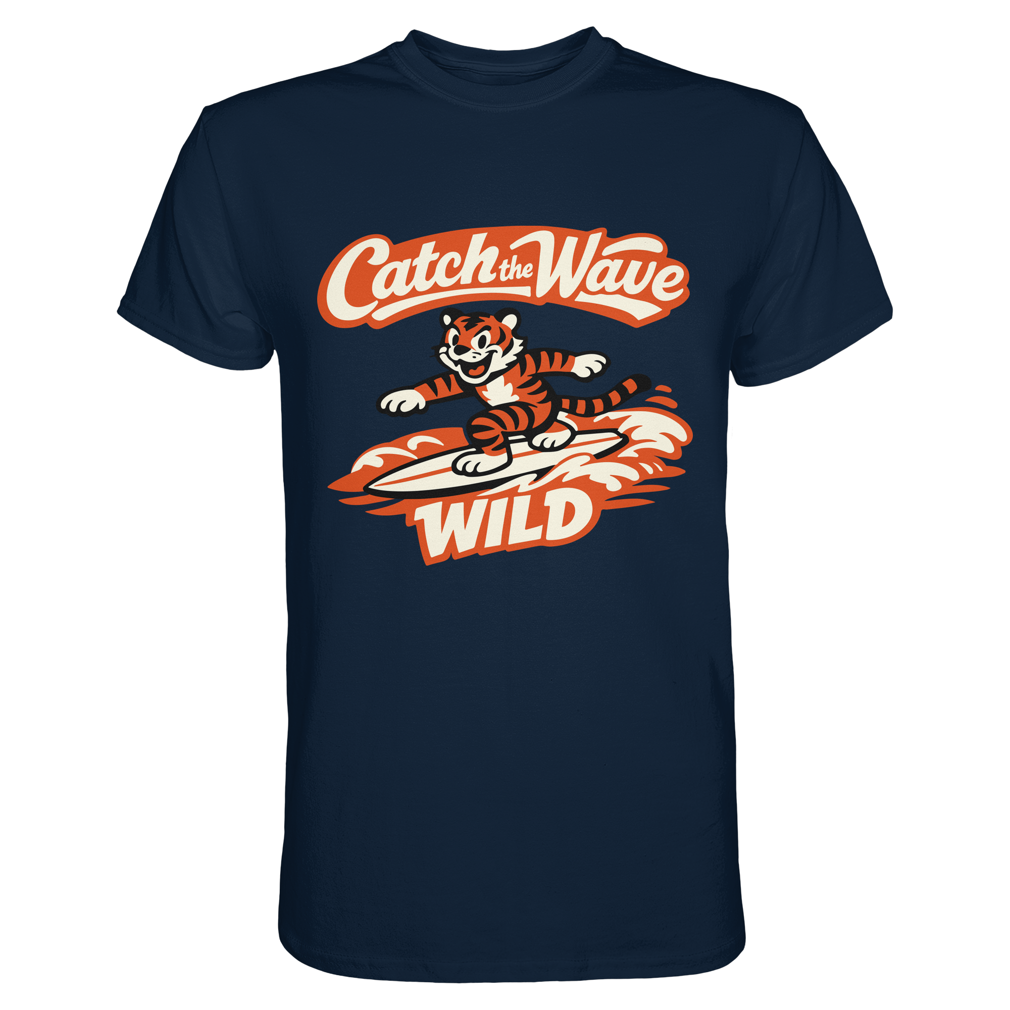 Catch the Wave Tiger – Vintage Surf Wildcat - Premium Shirt