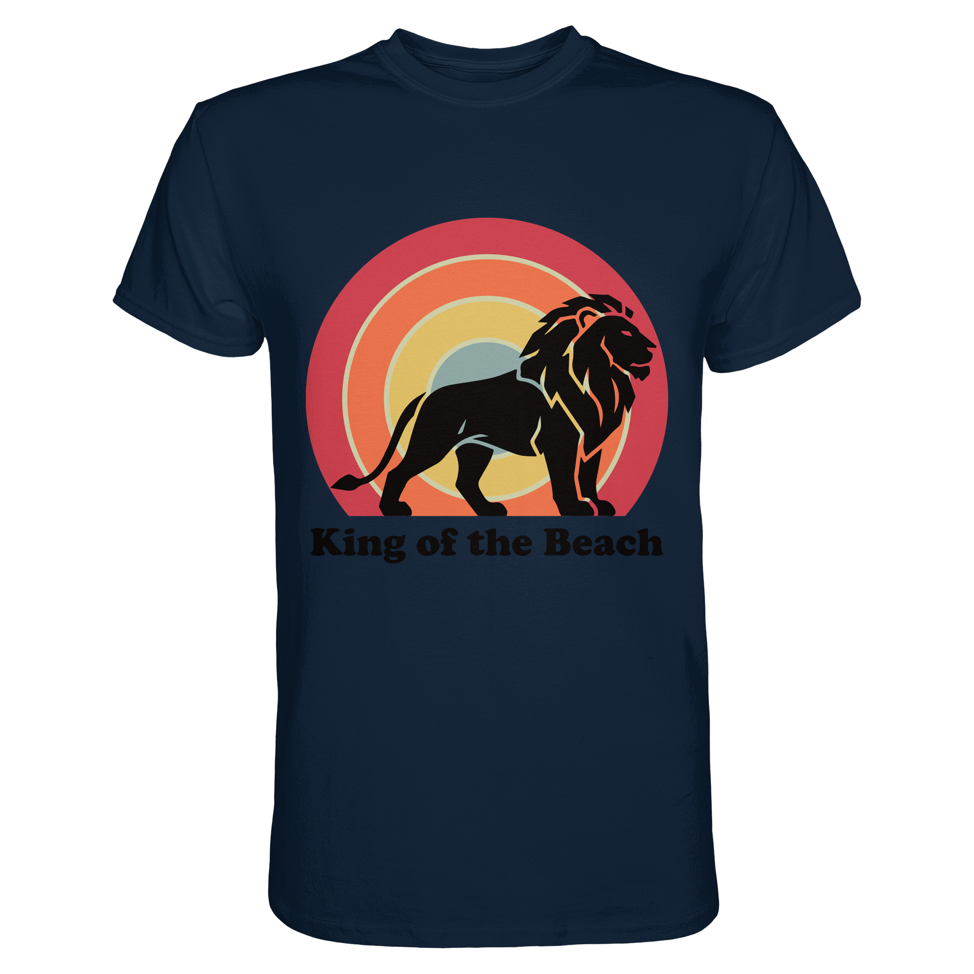 King of the Beach Löwe – Retro Strandkönig - Premium Shirt