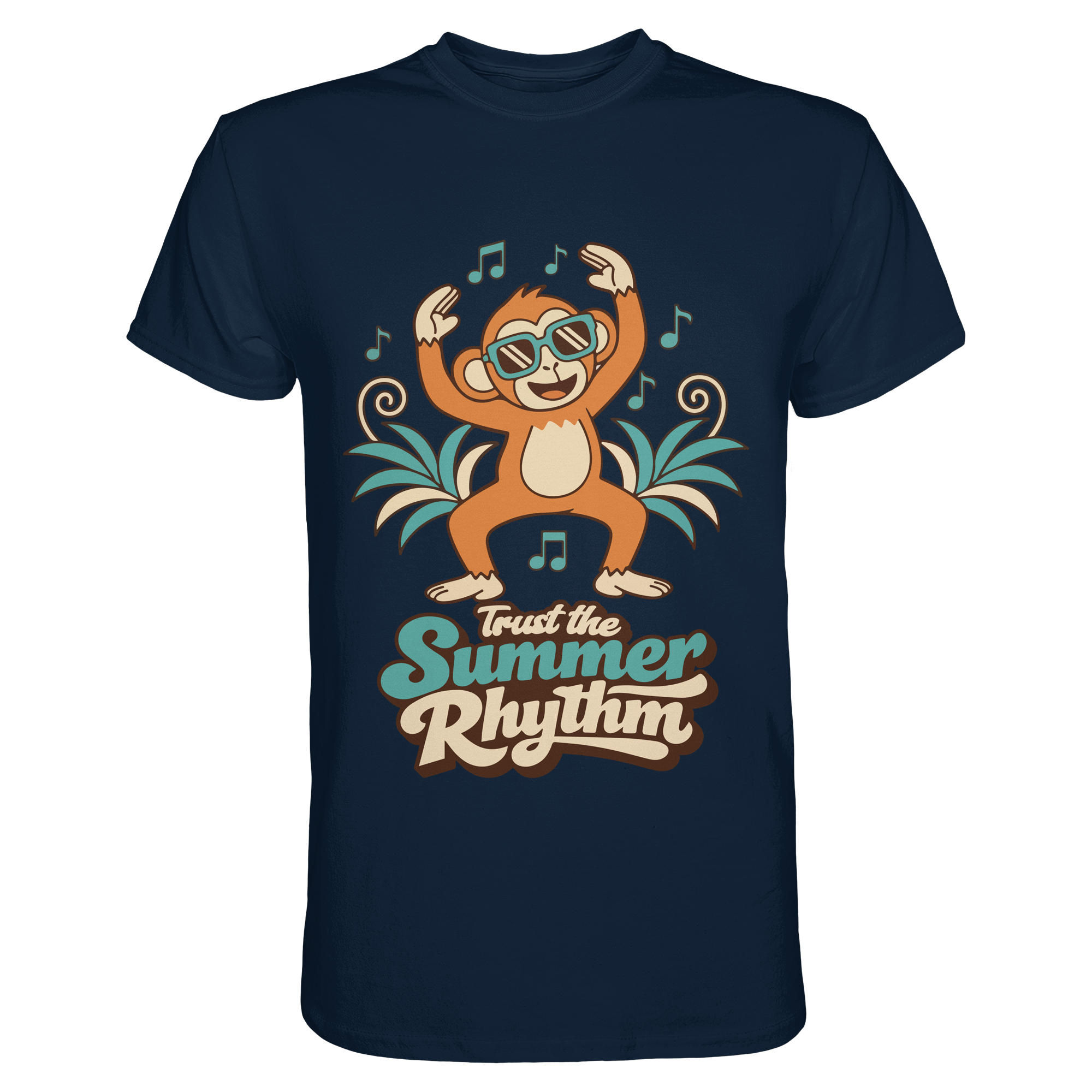 Trust the Summer Rhythm Affe – Tanzender Monkey - Premium Shirt