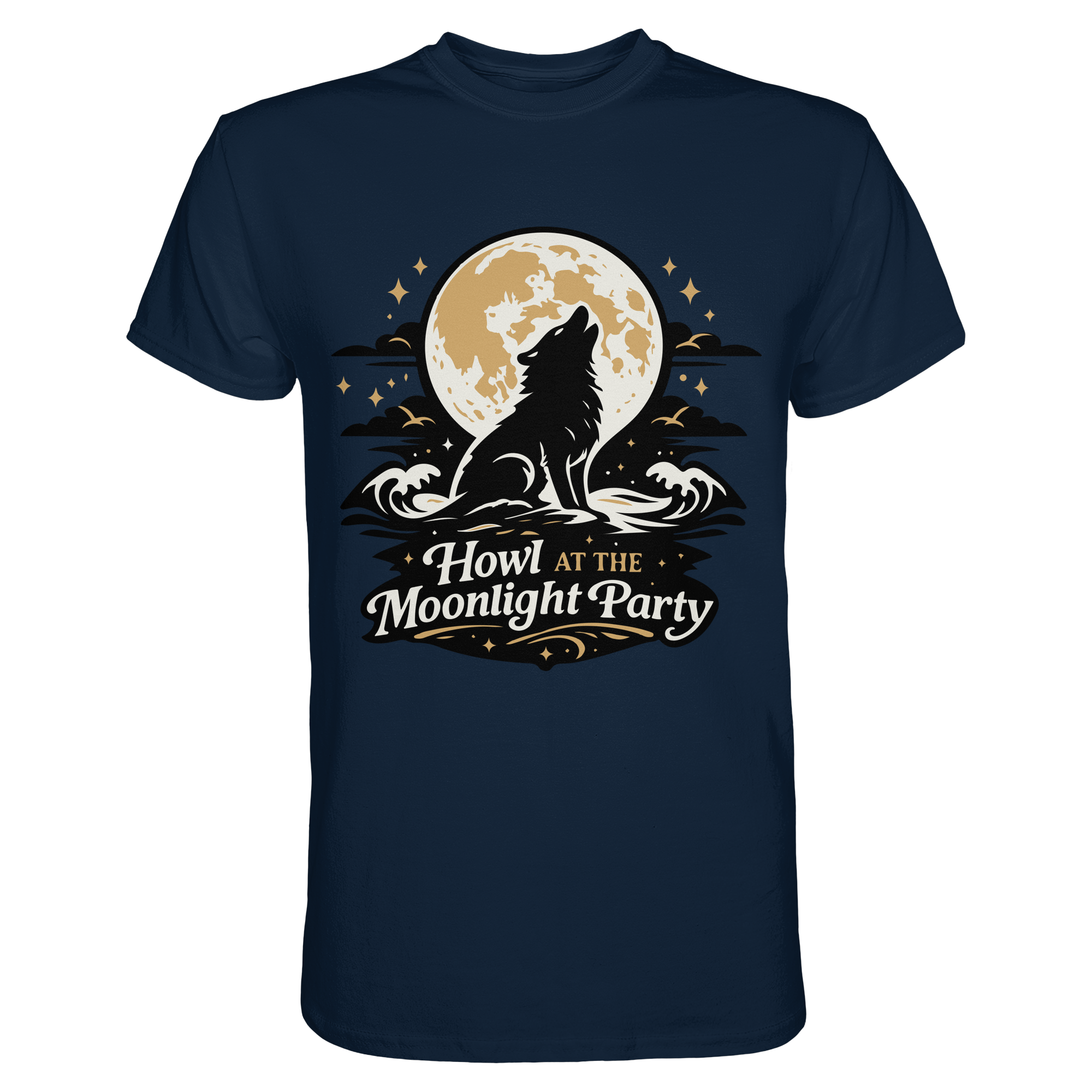 Howl at the Moonlight Party Wolf – Mondheuler Beach - Premium Shirt