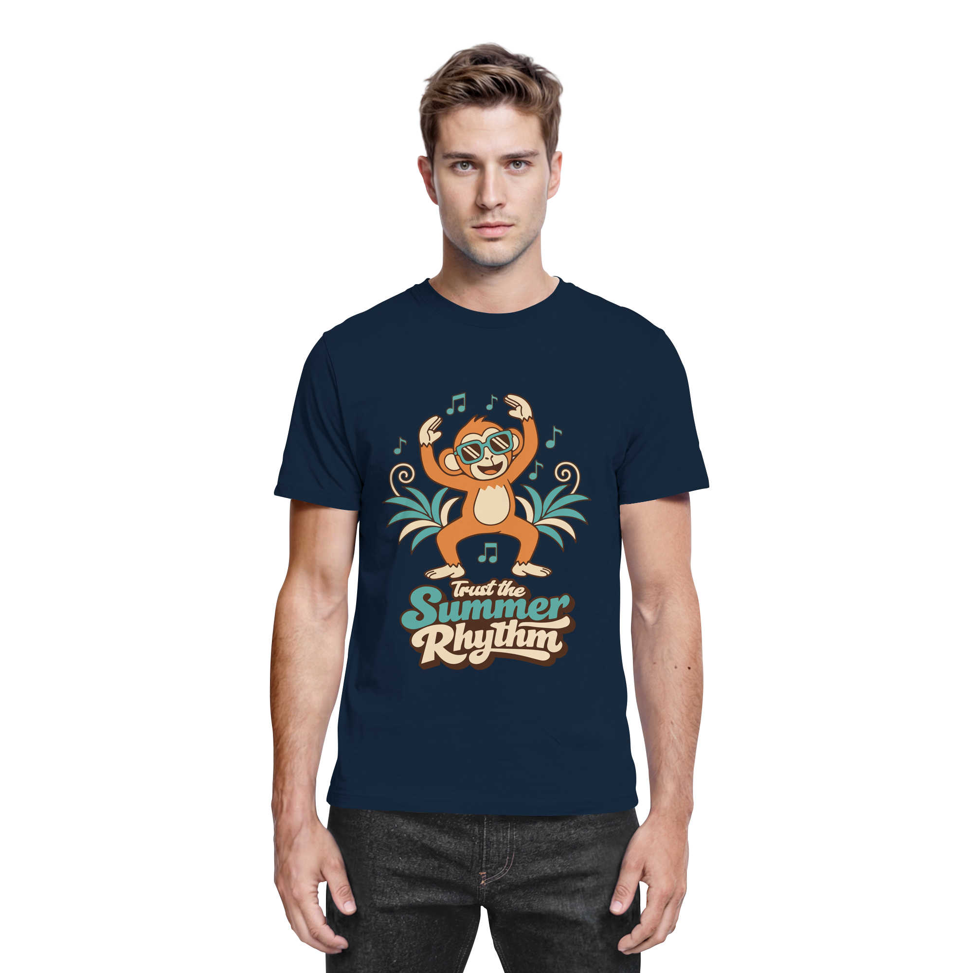 Trust the Summer Rhythm Affe – Tanzender Monkey - Premium Shirt