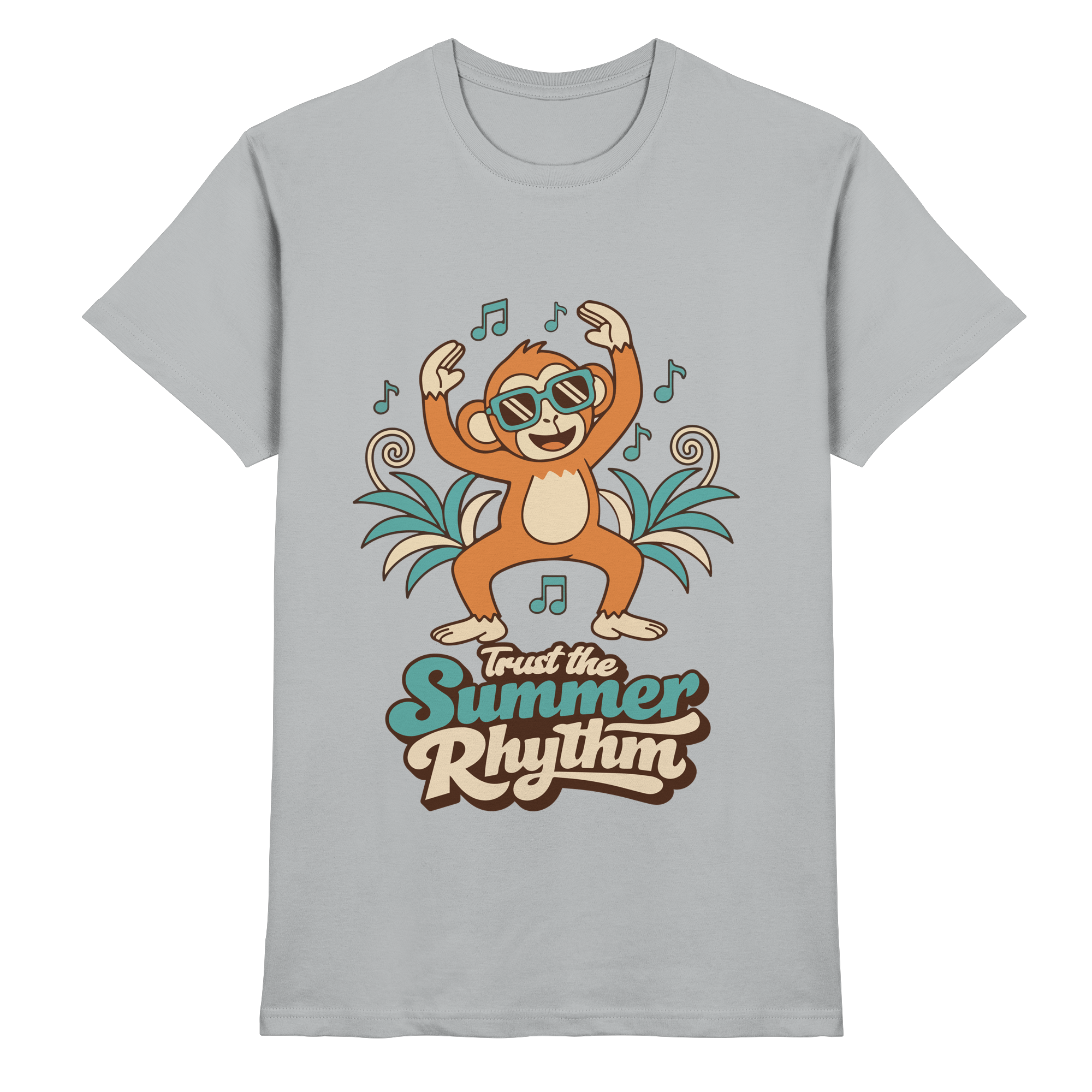 Trust the Summer Rhythm Affe – Tanzender Monkey - Premium Shirt