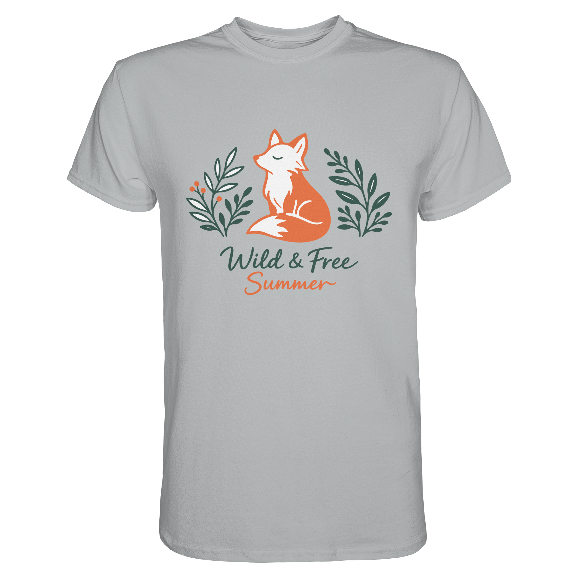 Wild & Free Summer Fuchs – Freiheitsmotiv - Premium Shirt