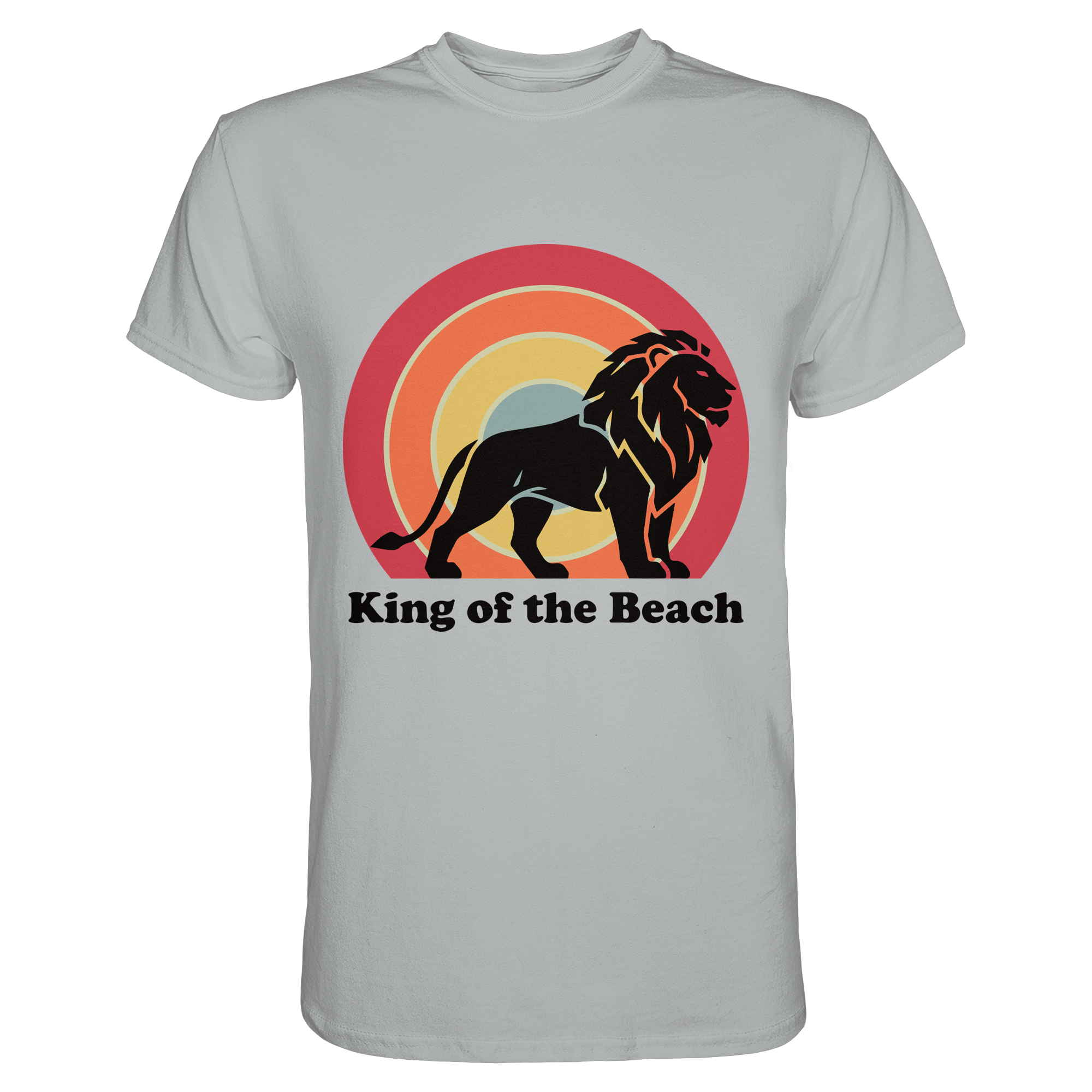 King of the Beach Löwe – Retro Strandkönig - Premium Shirt