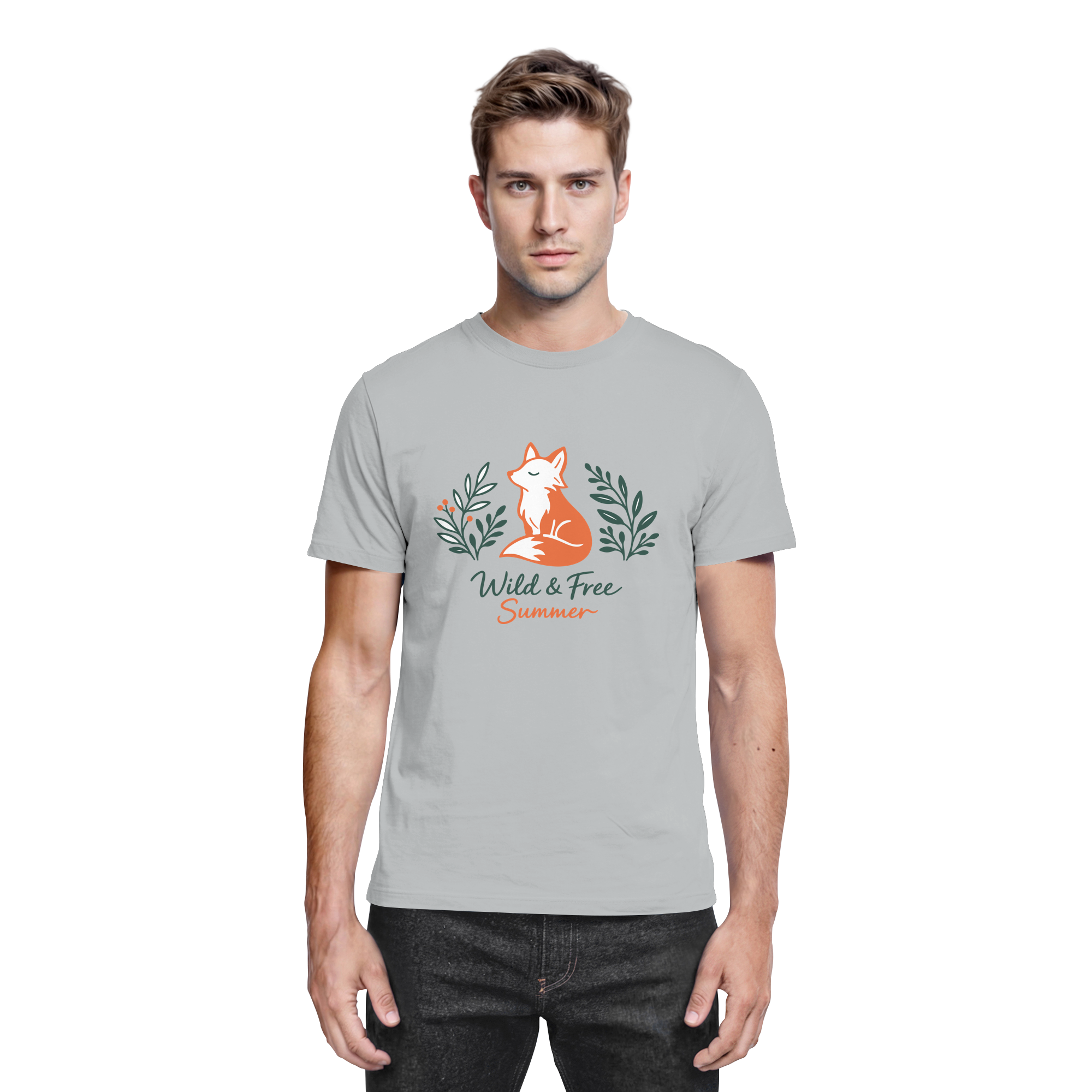 Wild & Free Summer Fuchs – Freiheitsmotiv - Premium Shirt
