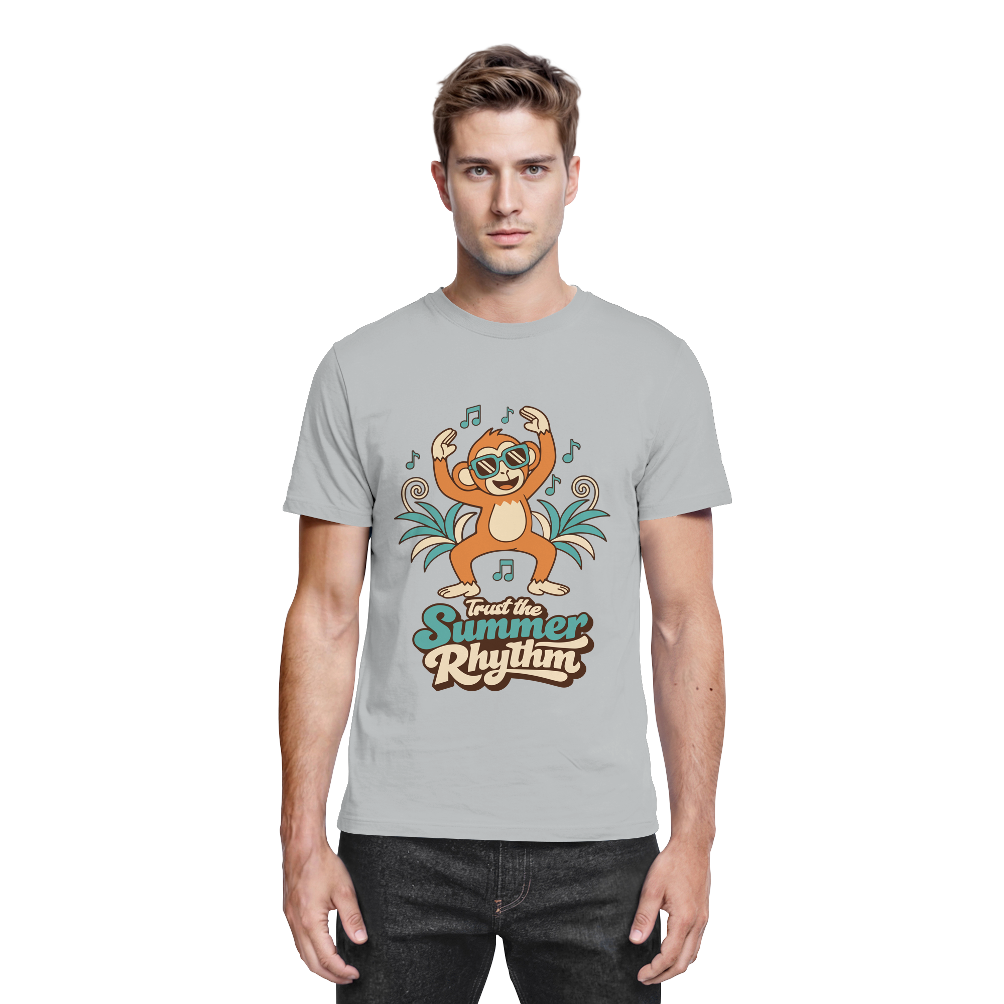 Trust the Summer Rhythm Affe – Tanzender Monkey - Premium Shirt