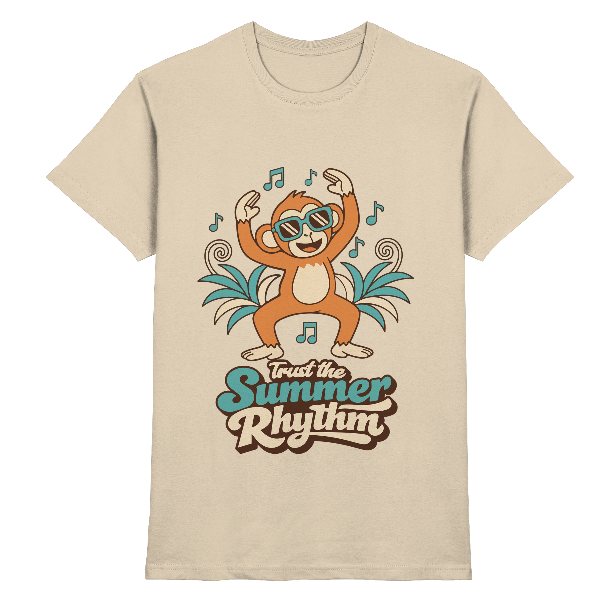Trust the Summer Rhythm Affe – Tanzender Monkey - Premium Shirt