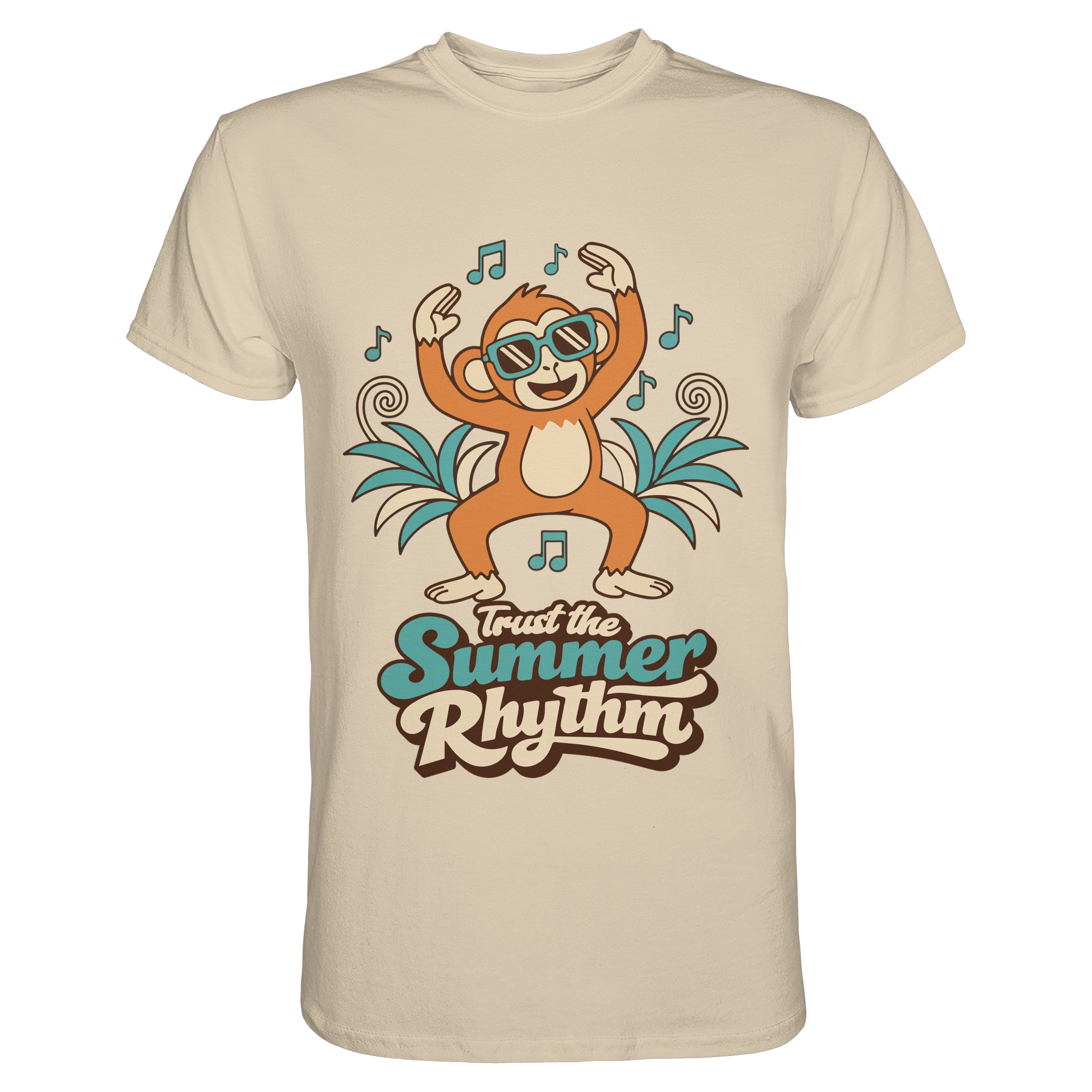 Trust the Summer Rhythm Affe – Tanzender Monkey - Premium Shirt