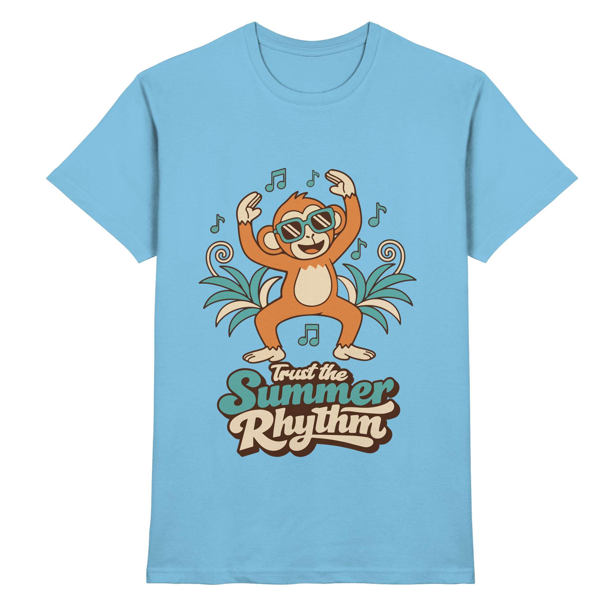 Trust the Summer Rhythm Affe – Tanzender Monkey - Premium Shirt