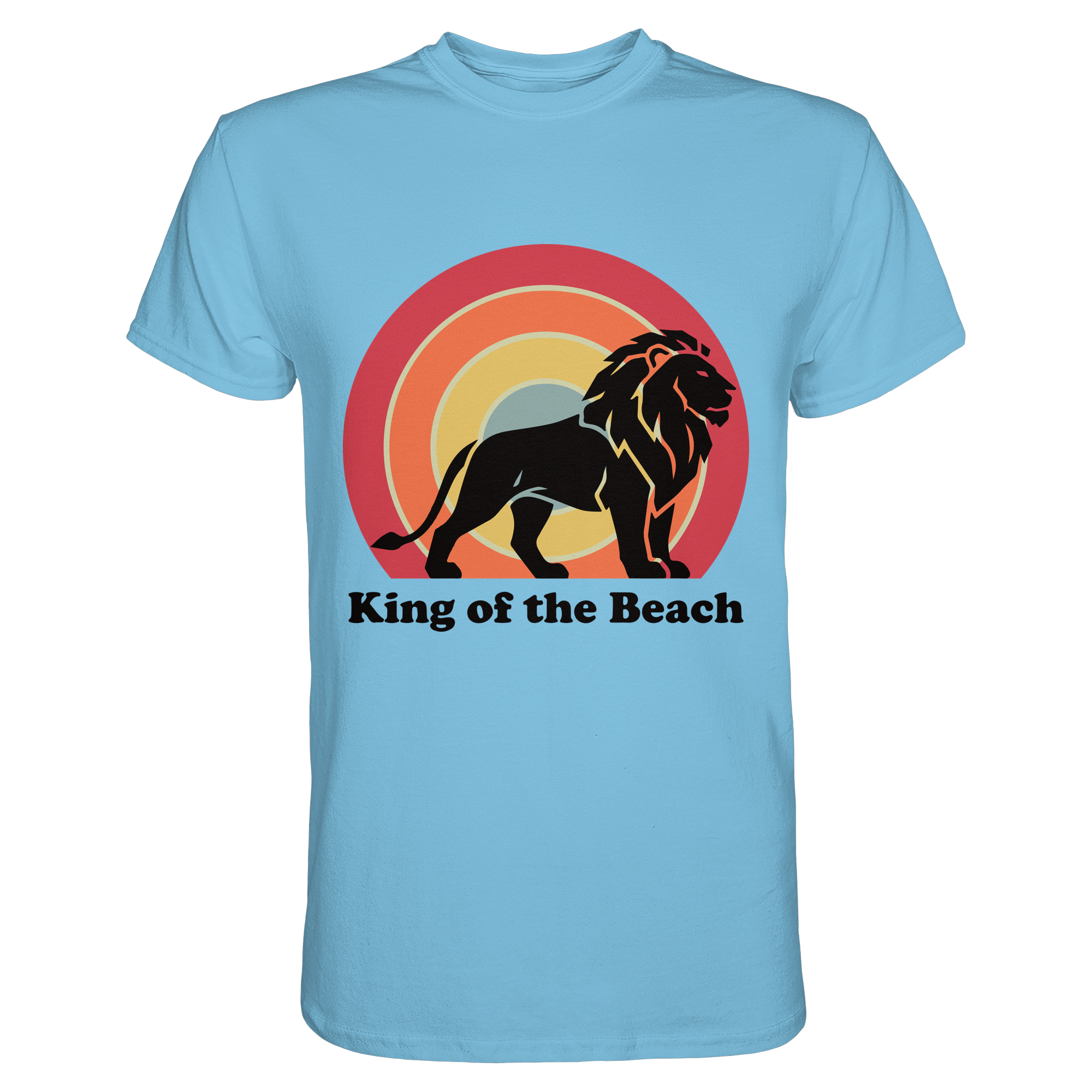 King of the Beach Löwe – Retro Strandkönig - Premium Shirt