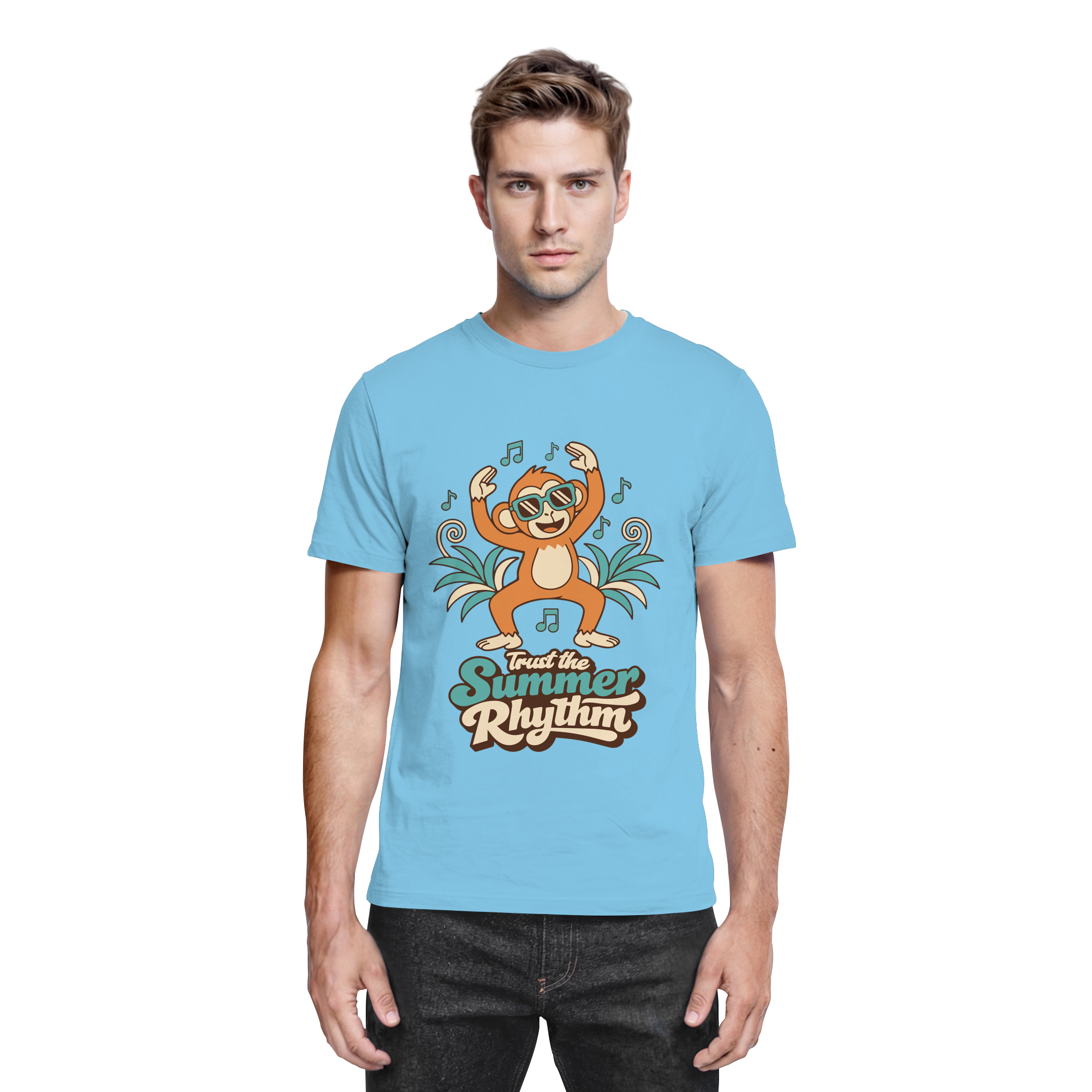 Trust the Summer Rhythm Affe – Tanzender Monkey - Premium Shirt
