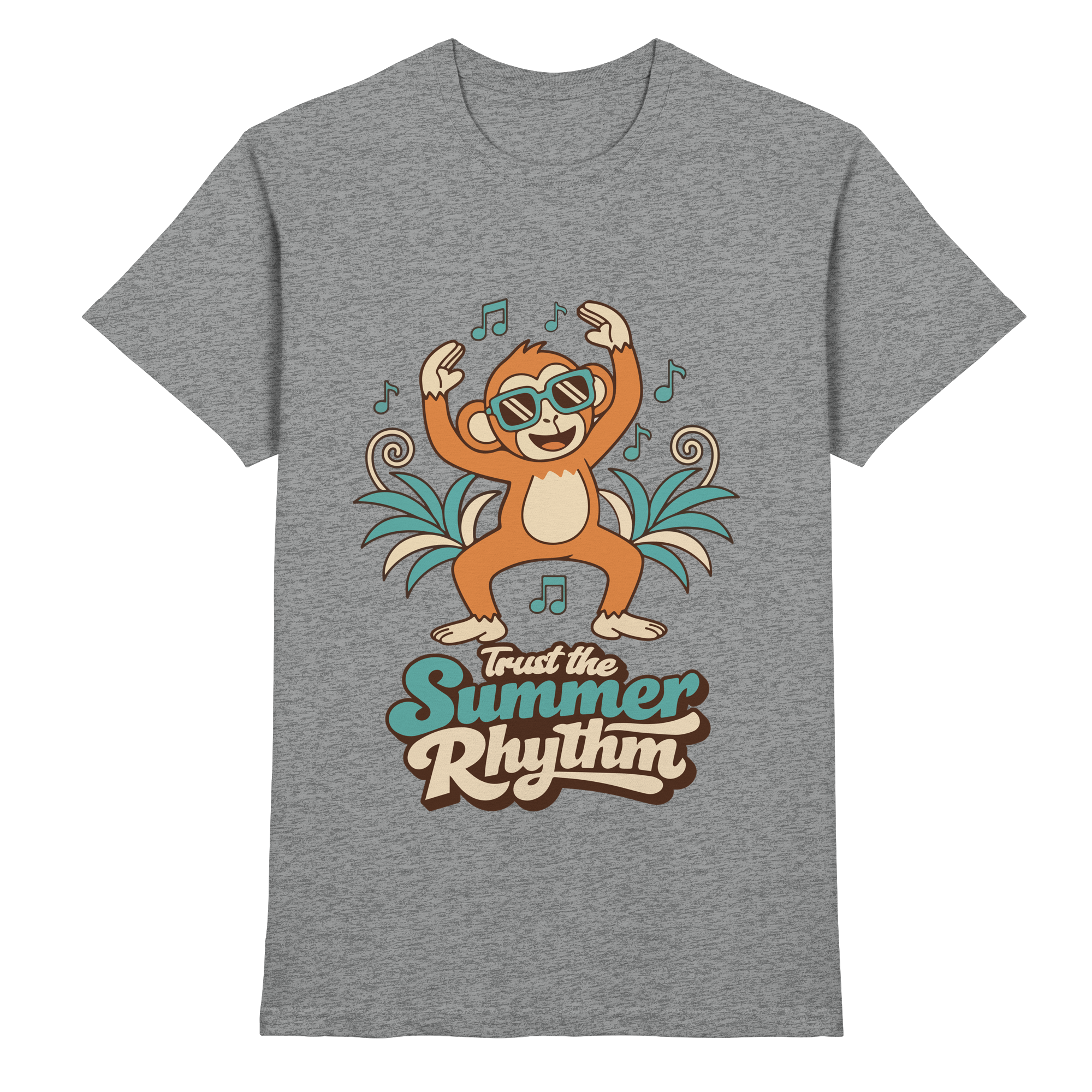 Trust the Summer Rhythm Affe – Tanzender Monkey - Premium Shirt