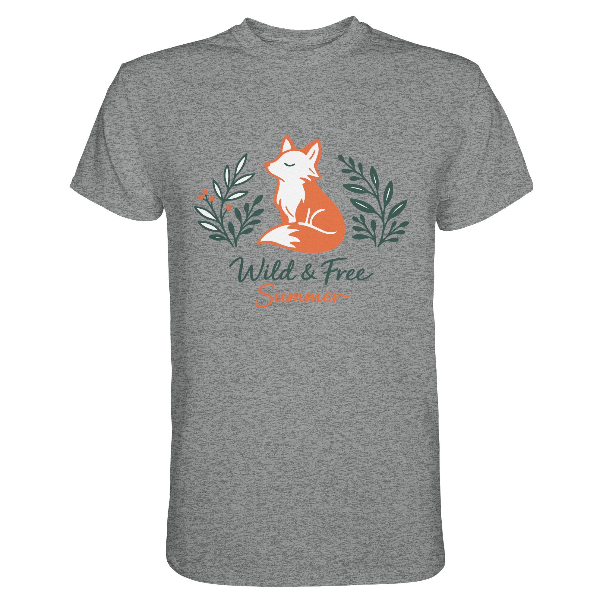 Wild & Free Summer Fuchs – Freiheitsmotiv - Premium Shirt