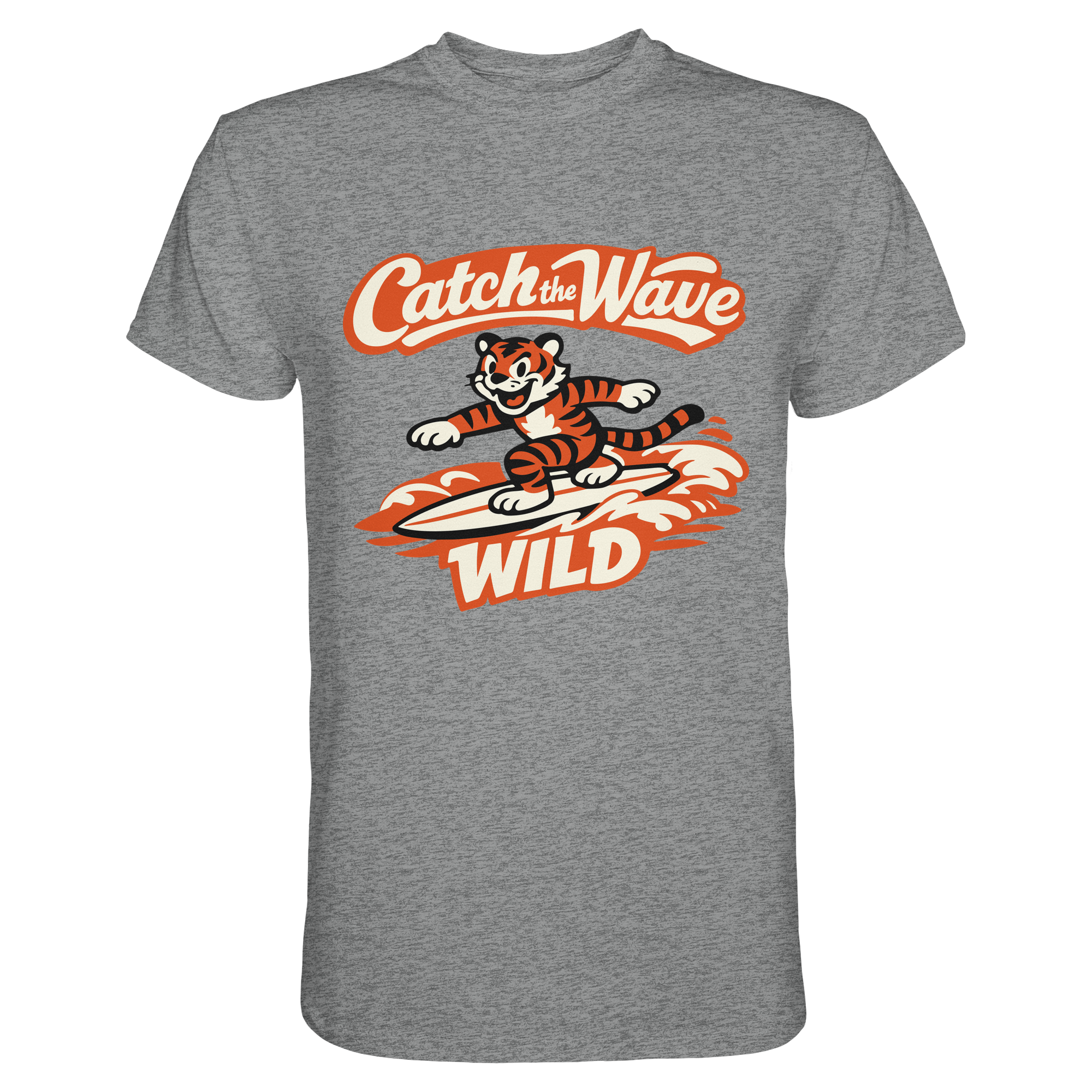 Catch the Wave Tiger – Vintage Surf Wildcat - Premium Shirt