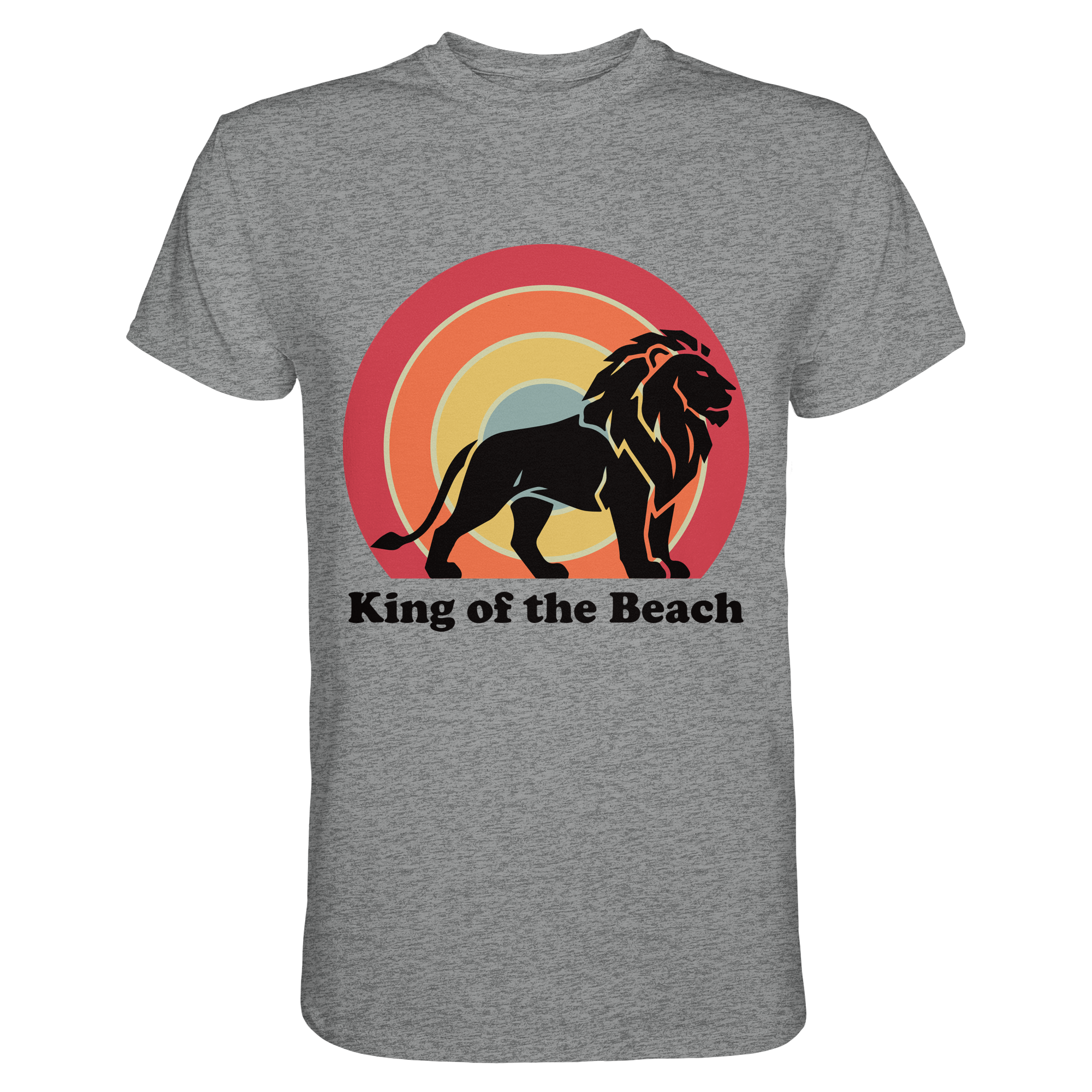 King of the Beach Löwe – Retro Strandkönig - Premium Shirt
