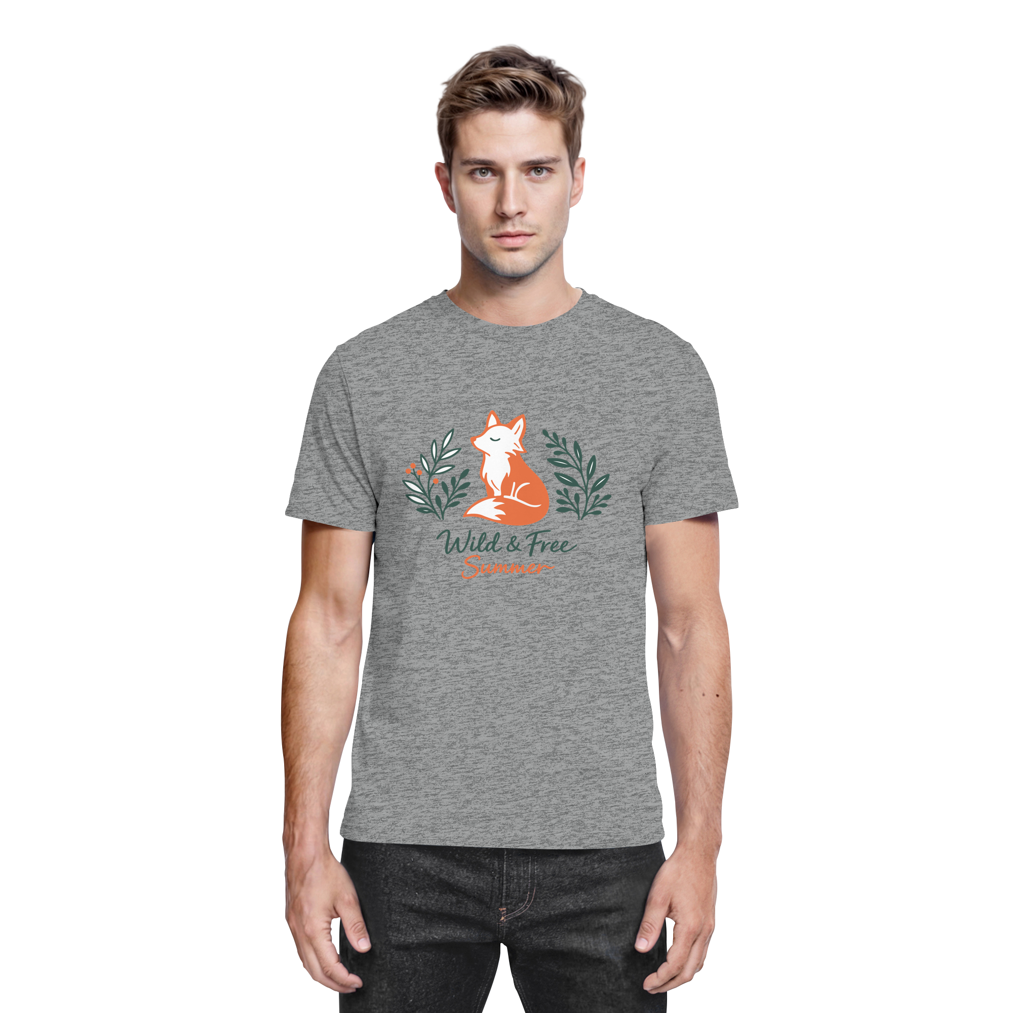 Wild & Free Summer Fuchs – Freiheitsmotiv - Premium Shirt