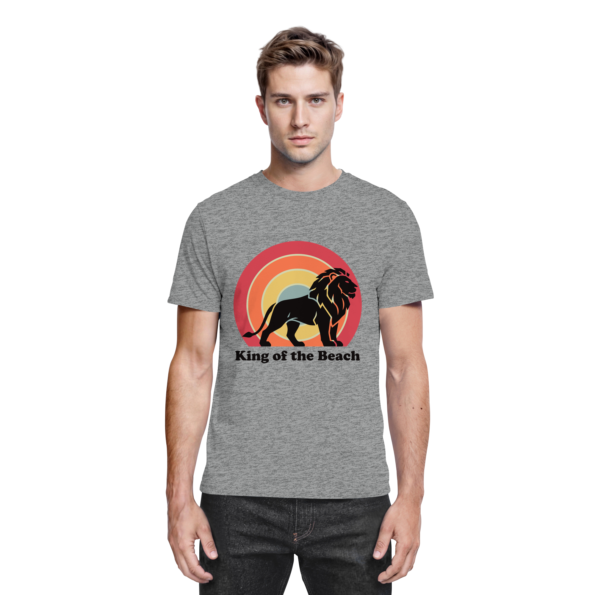 King of the Beach Löwe – Retro Strandkönig - Premium Shirt