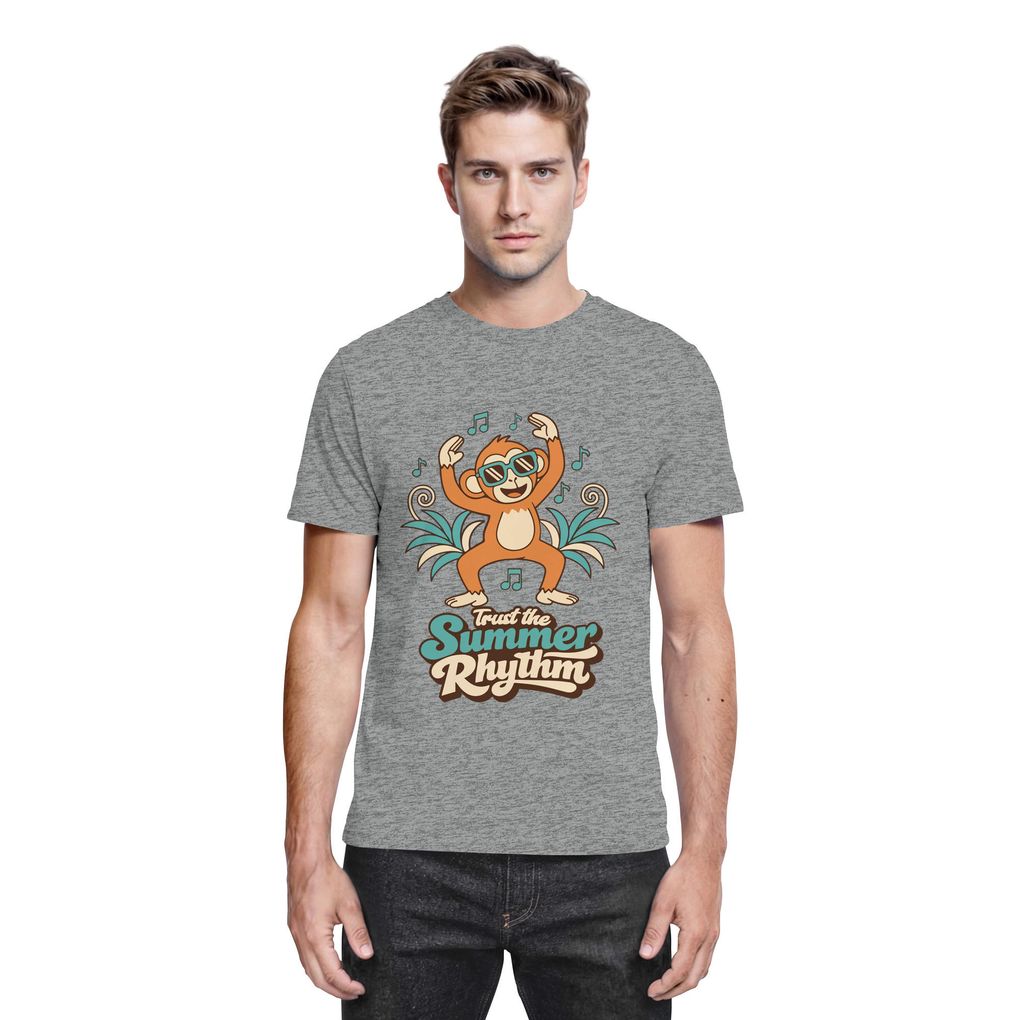 Trust the Summer Rhythm Affe – Tanzender Monkey - Premium Shirt