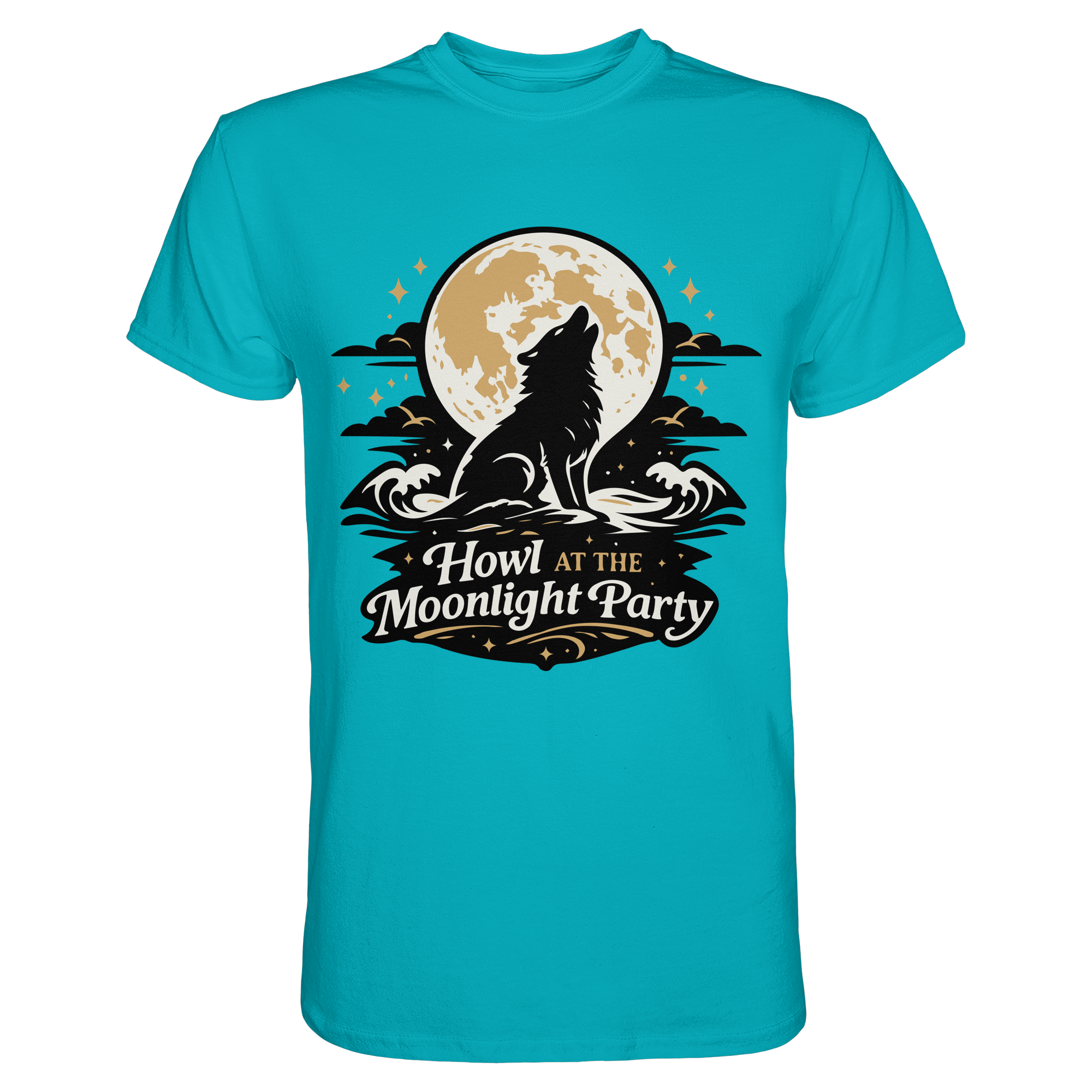Howl at the Moonlight Party Wolf – Mondheuler Beach - Premium Shirt