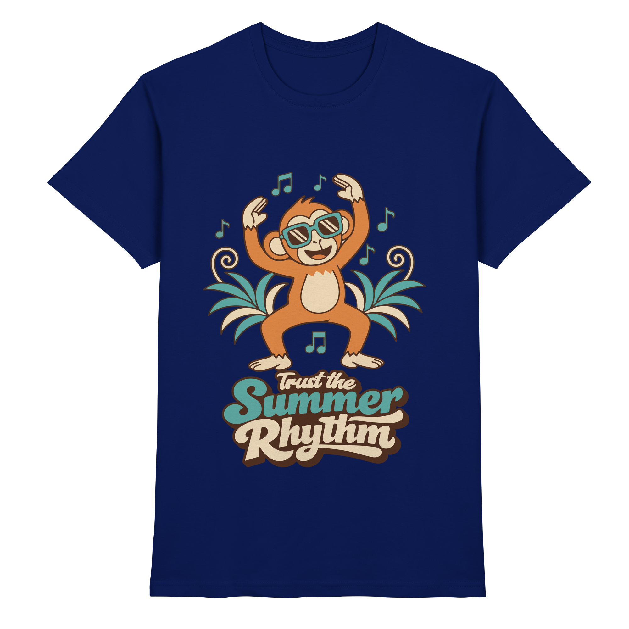 Trust the Summer Rhythm Affe – Tanzender Monkey - Premium Shirt