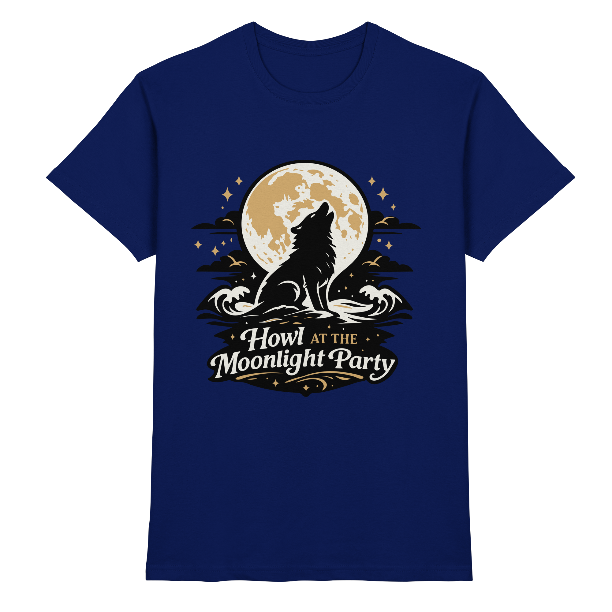 Howl at the Moonlight Party Wolf – Mondheuler Beach - Premium Shirt