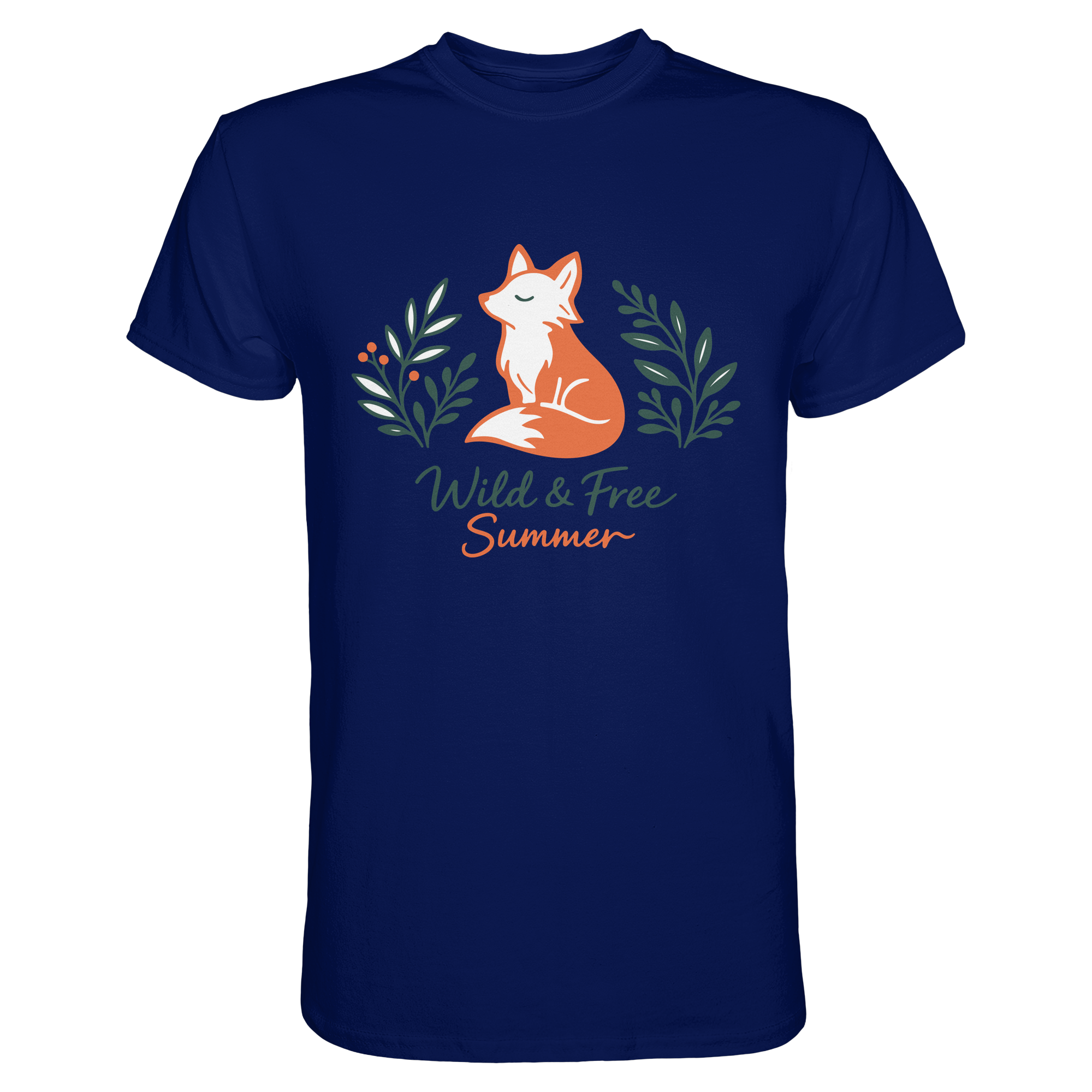 Wild & Free Summer Fuchs – Freiheitsmotiv - Premium Shirt
