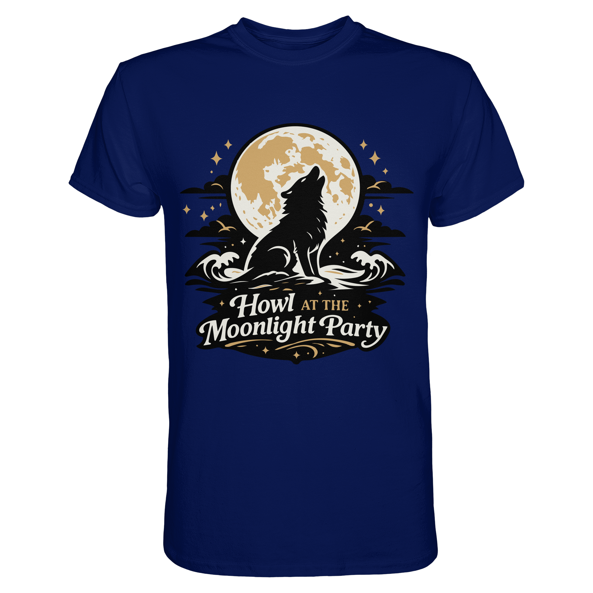 Howl at the Moonlight Party Wolf – Mondheuler Beach - Premium Shirt
