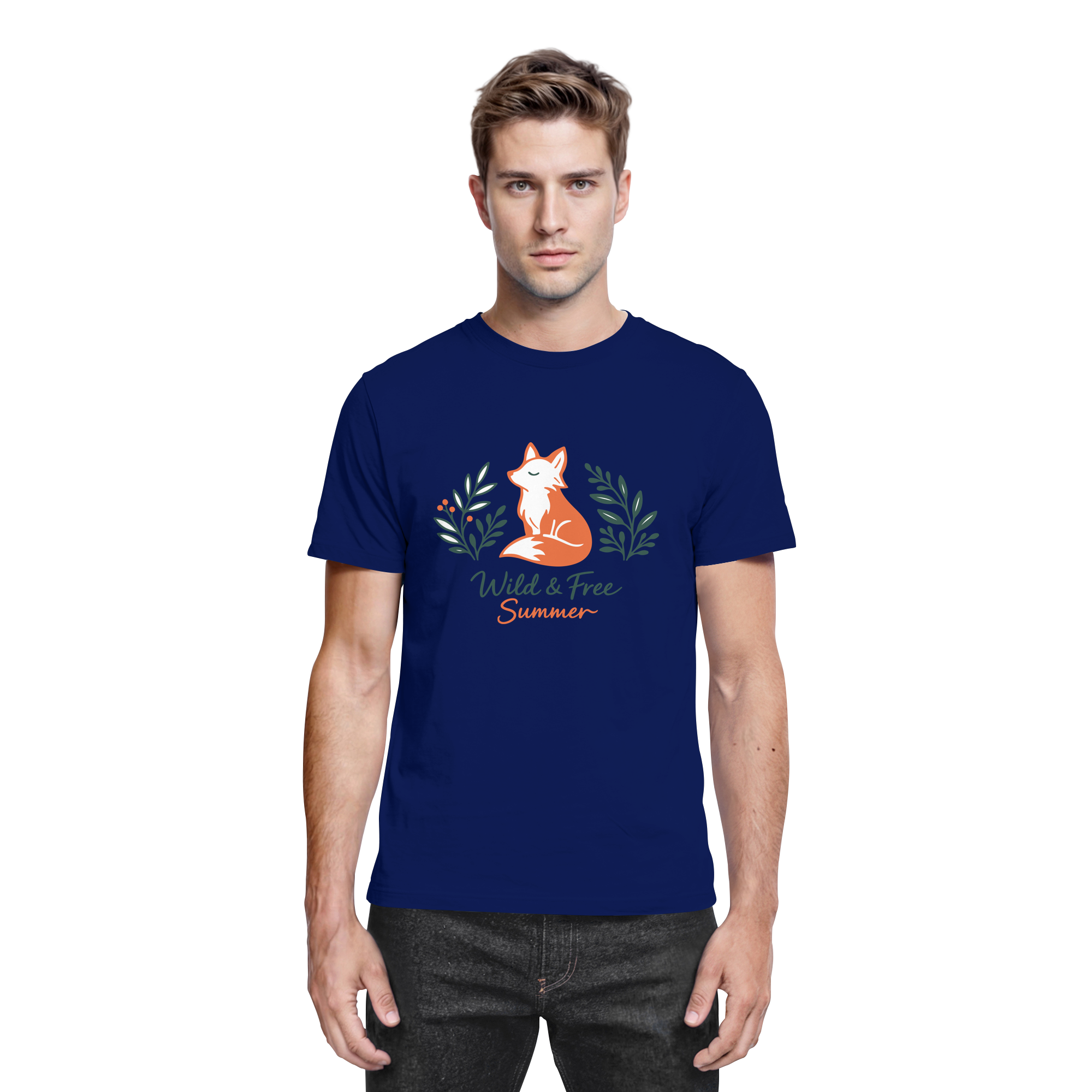 Wild & Free Summer Fuchs – Freiheitsmotiv - Premium Shirt