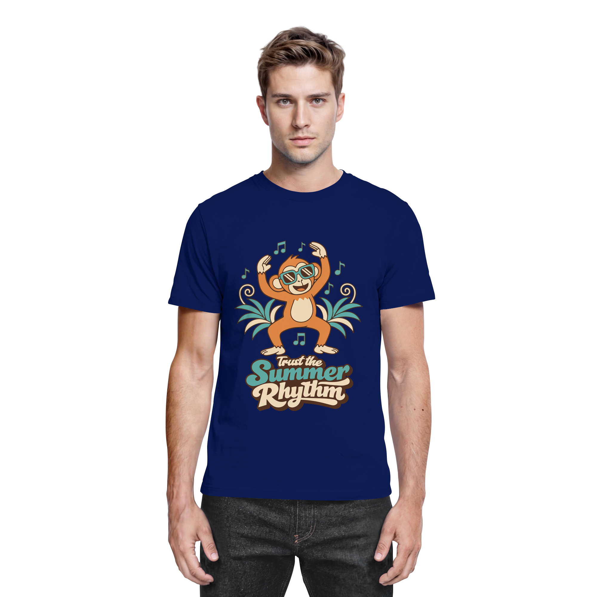 Trust the Summer Rhythm Affe – Tanzender Monkey - Premium Shirt
