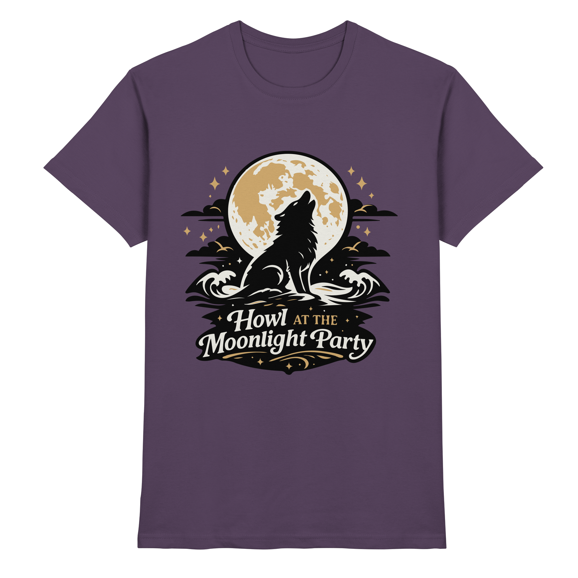 Howl at the Moonlight Party Wolf – Mondheuler Beach - Premium Shirt