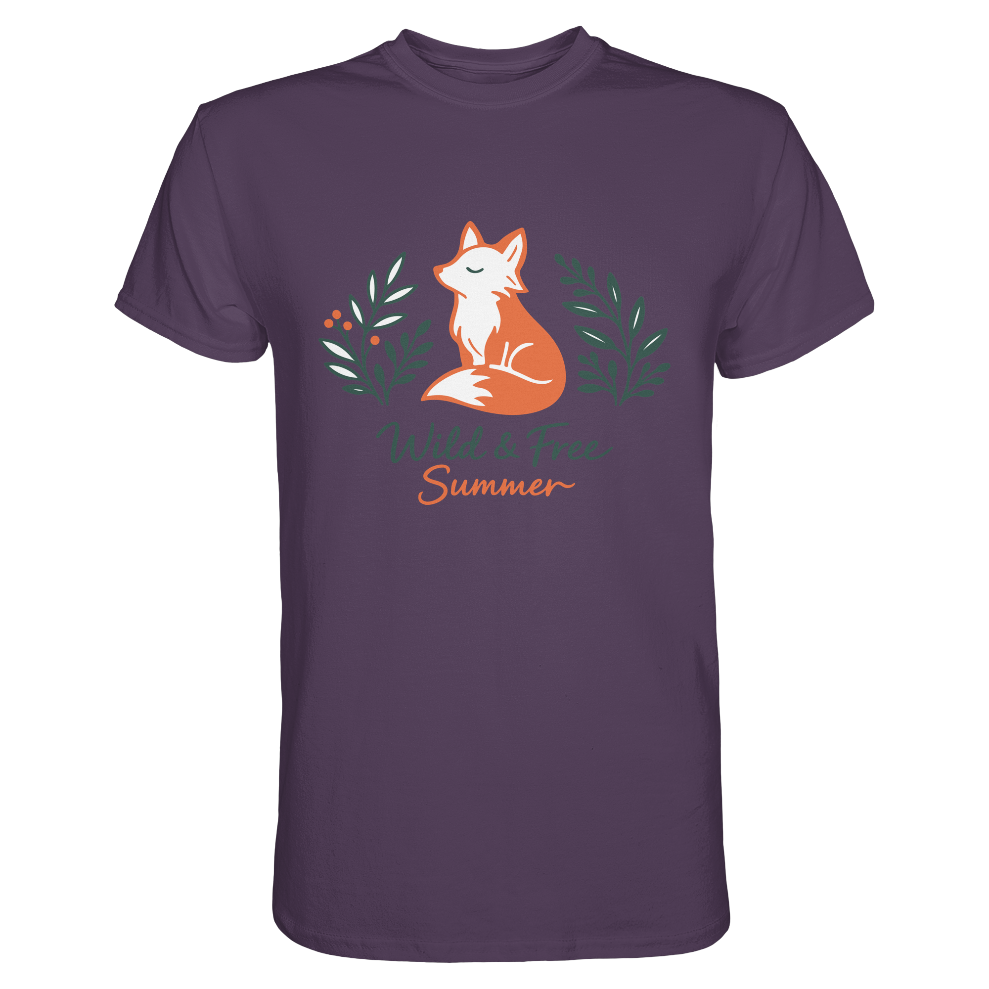 Wild & Free Summer Fuchs – Freiheitsmotiv - Premium Shirt