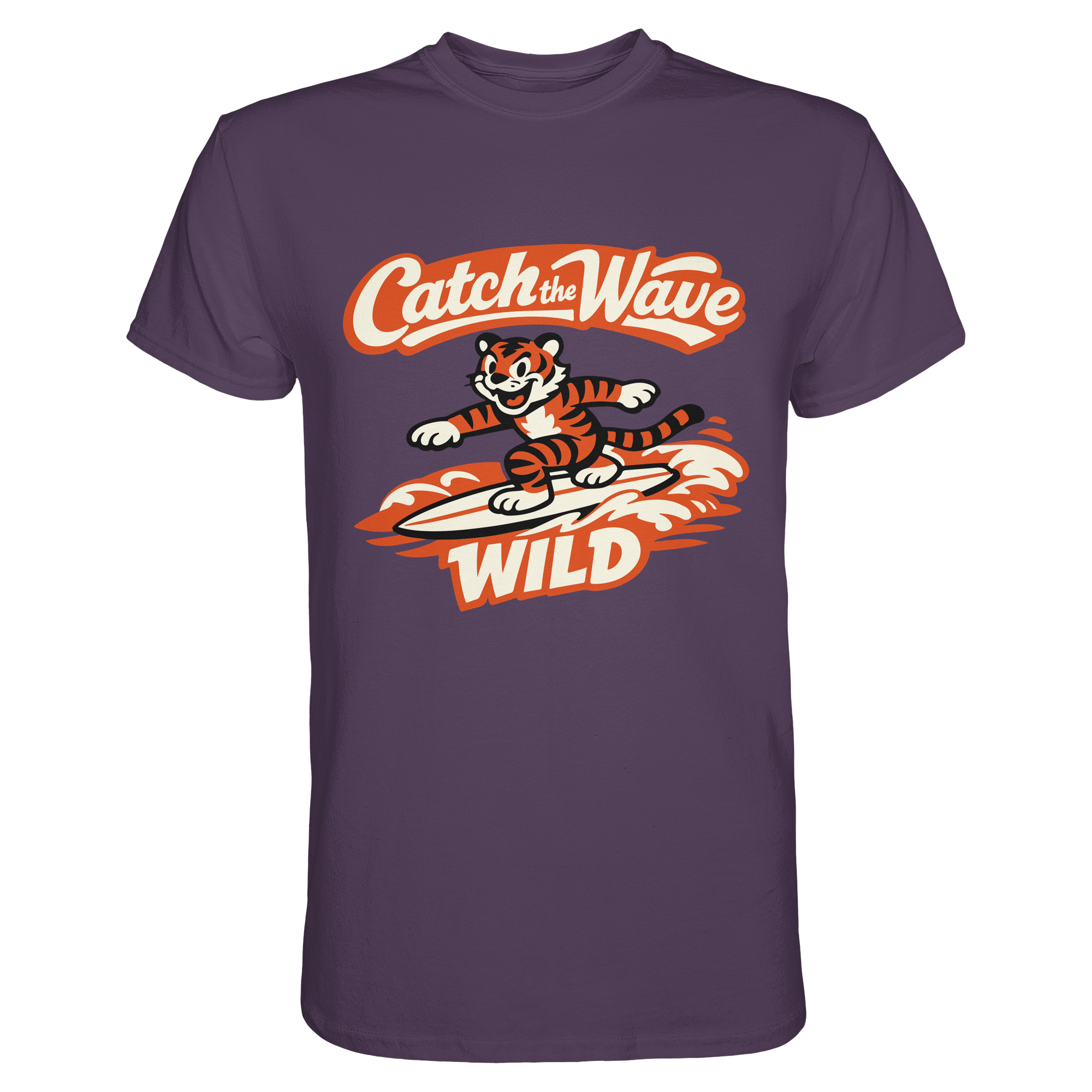 Catch the Wave Tiger – Vintage Surf Wildcat - Premium Shirt