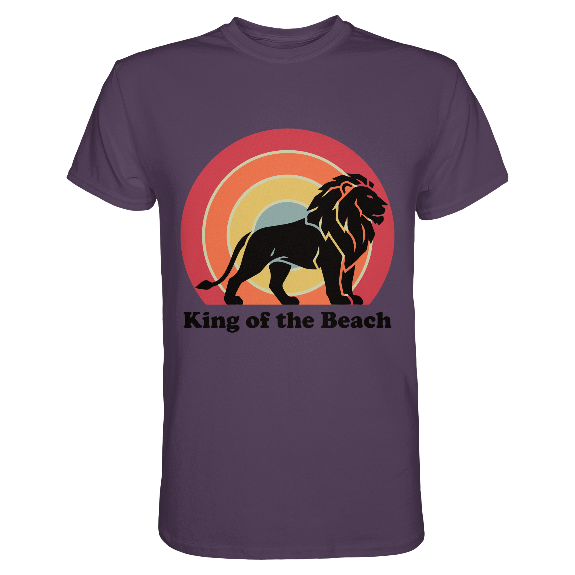 King of the Beach Löwe – Retro Strandkönig - Premium Shirt