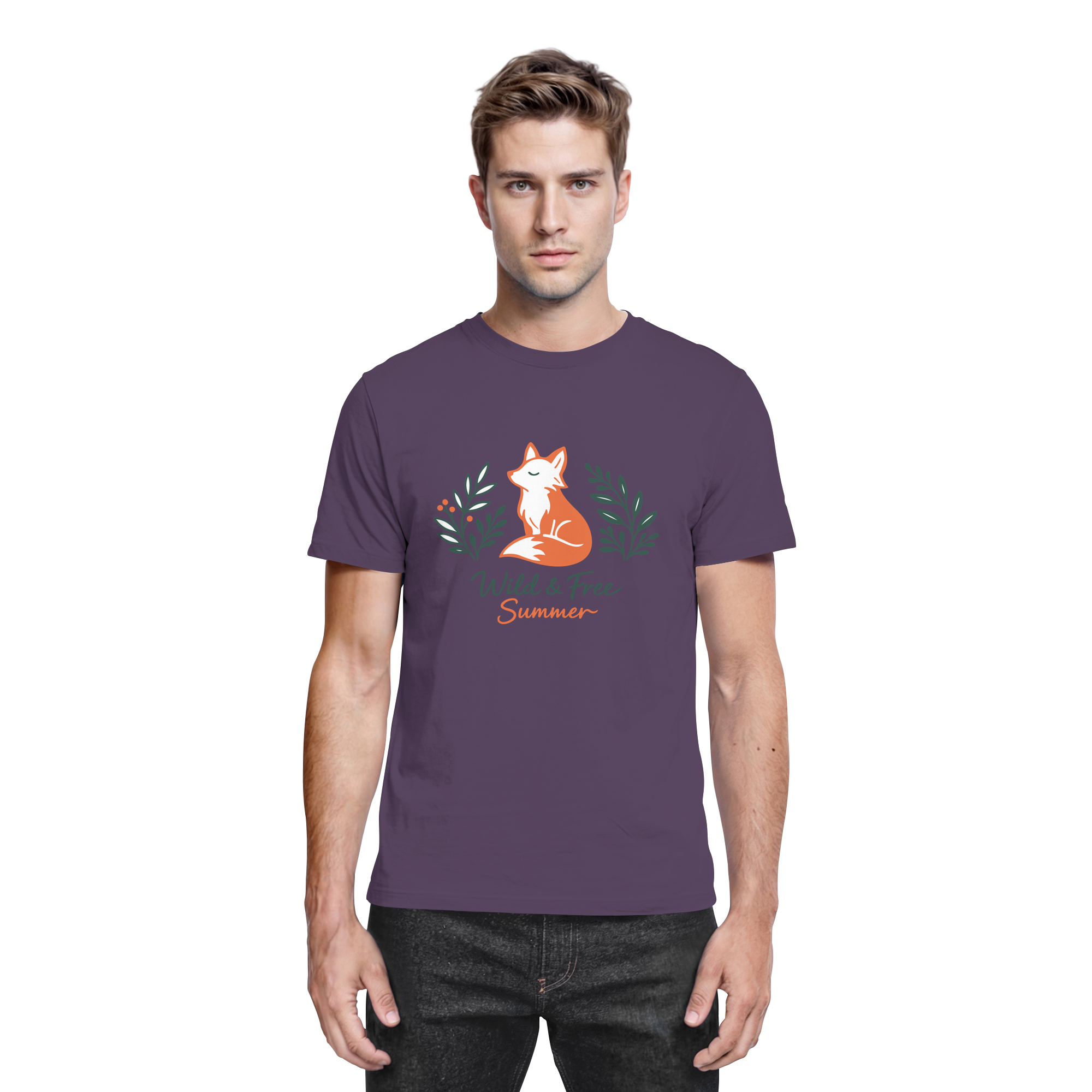 Wild & Free Summer Fuchs – Freiheitsmotiv - Premium Shirt
