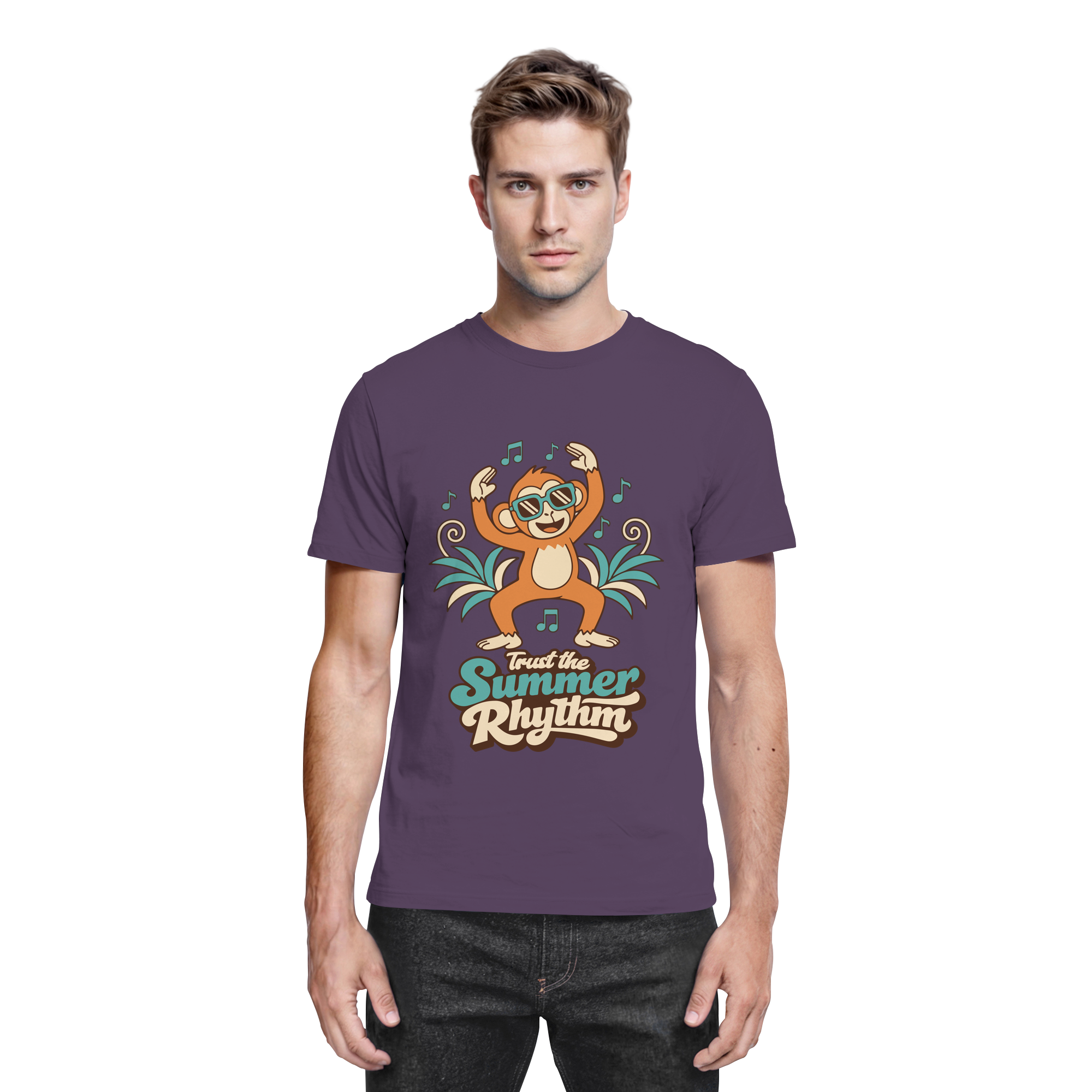 Trust the Summer Rhythm Affe – Tanzender Monkey - Premium Shirt