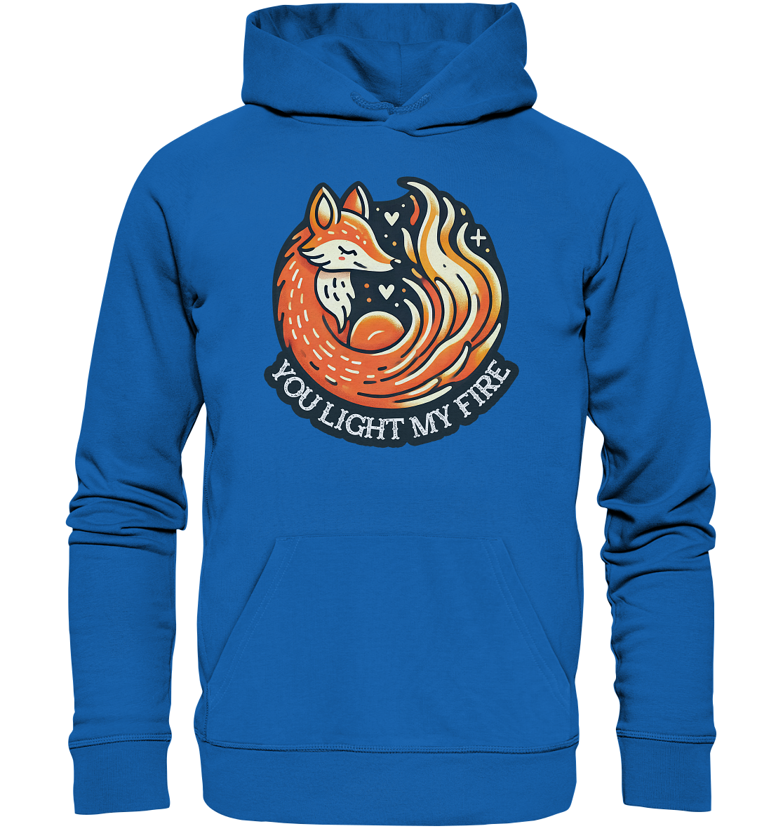 ou Light My Fire - Niedlicher Fuchs mit Flamme - Premium Unisex HoodieFaunaFeels OnlineshopFire - Niedlicher Fuchs mit Flamme - Premium Unisex Hoodie