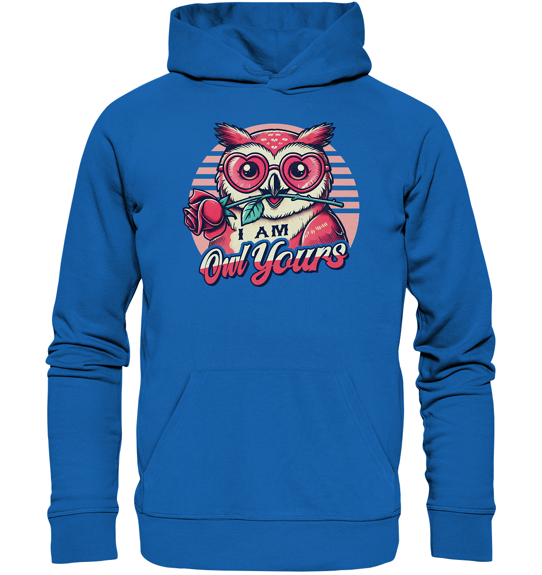 I Am Owl Yours - Verliebte Eule mit Herz-Sonnenbrille und Rose - PremiFaunaFeels OnlineshopOwl