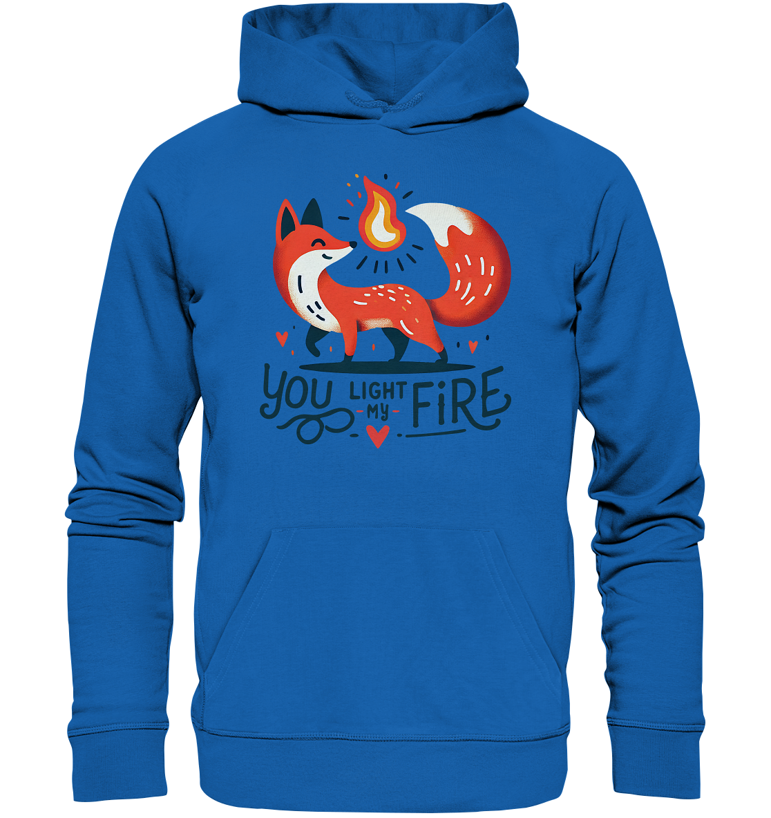 You Light My Fire - Niedlicher Fuchs mit Flamme Valentinsdesign - PremFaunaFeels OnlineshopFire - Niedlicher Fuchs mit Flamme Valentinsdesign - Premium Unisex Hoodie