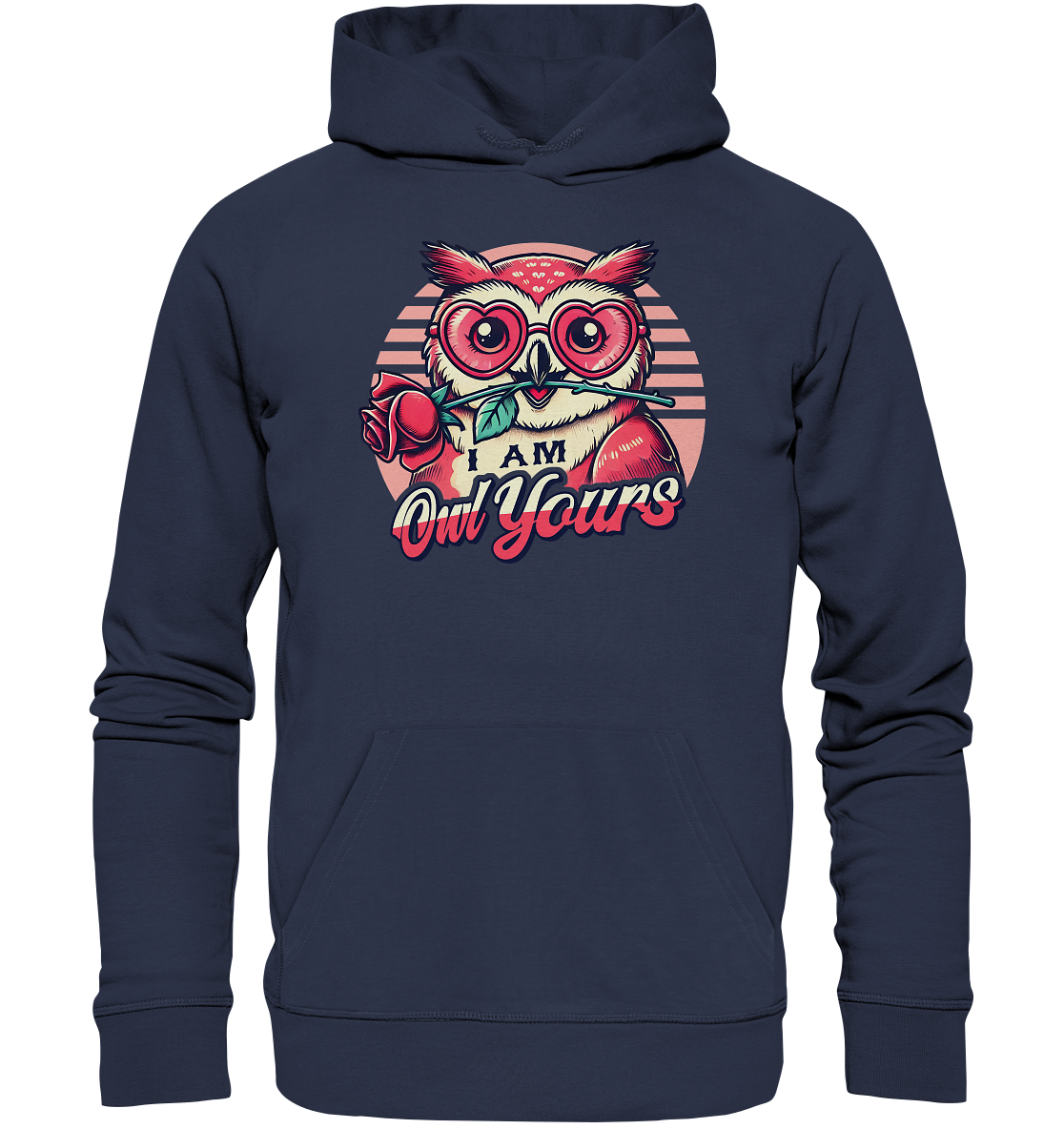 I Am Owl Yours - Verliebte Eule mit Herz-Sonnenbrille und Rose - PremiFaunaFeels OnlineshopOwl