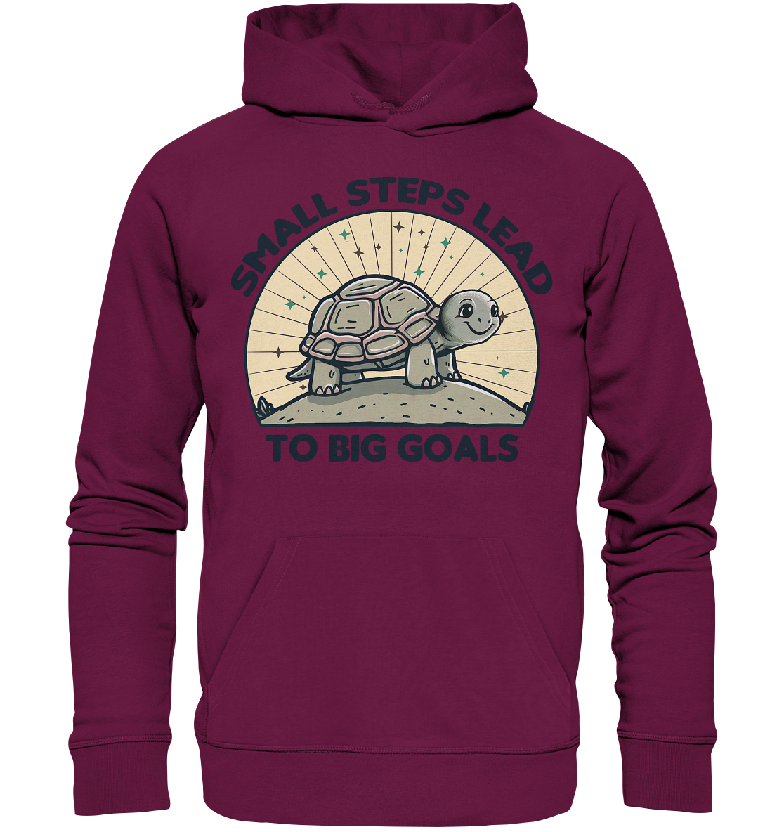 Small Steps Lead to Big Goals – Zielstrebige Schildkröte - Premium UniFaunaFeels OnlineshopSmall Steps Lead