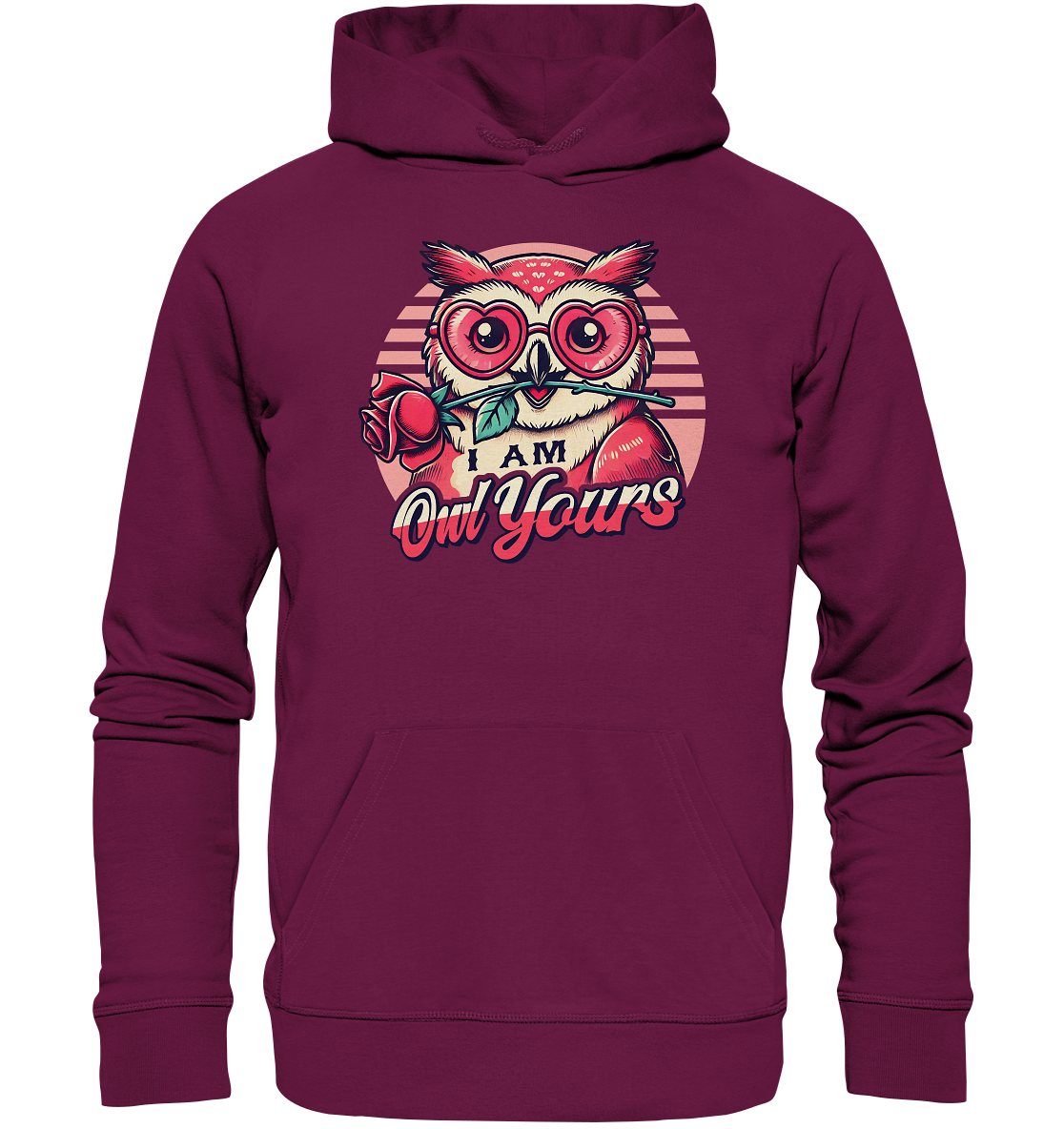 I Am Owl Yours - Verliebte Eule mit Herz-Sonnenbrille und Rose - PremiFaunaFeels OnlineshopOwl